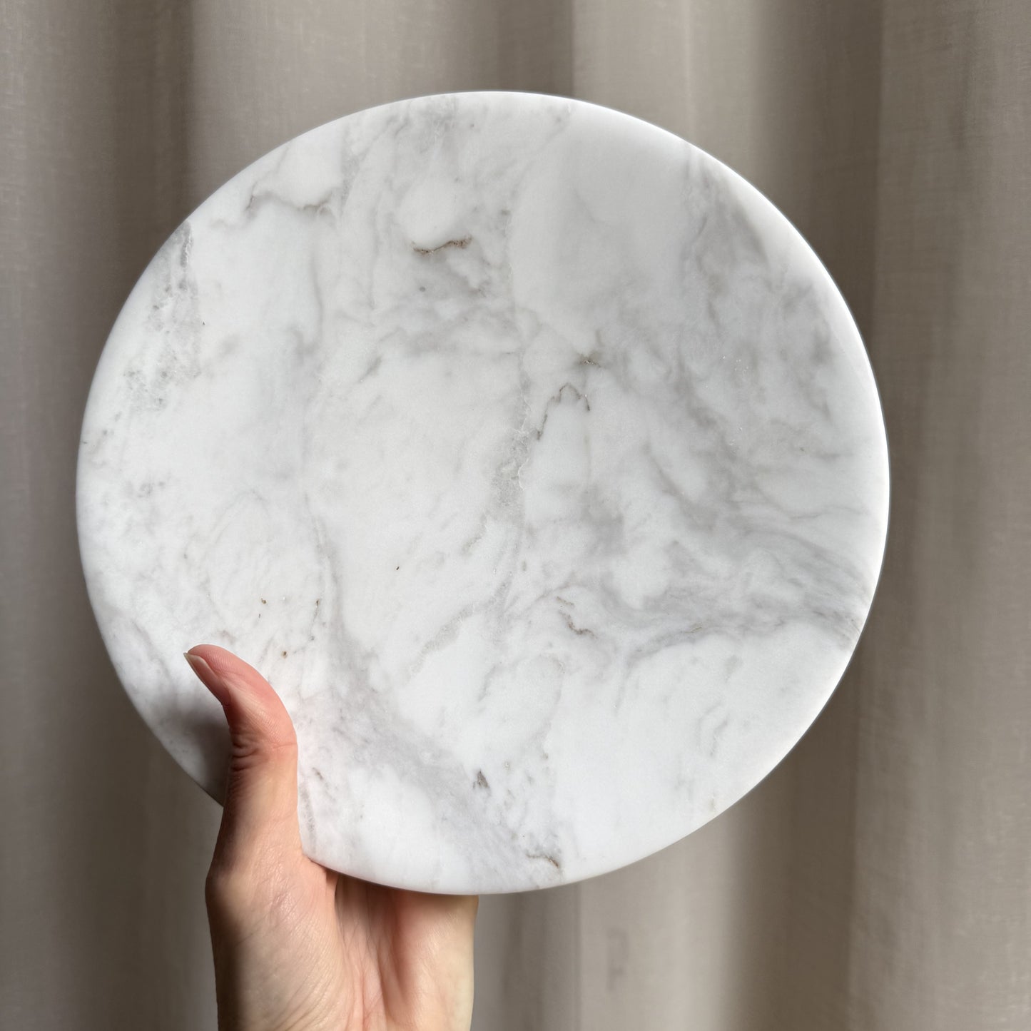 Volakas Marble Pedestal Bowl