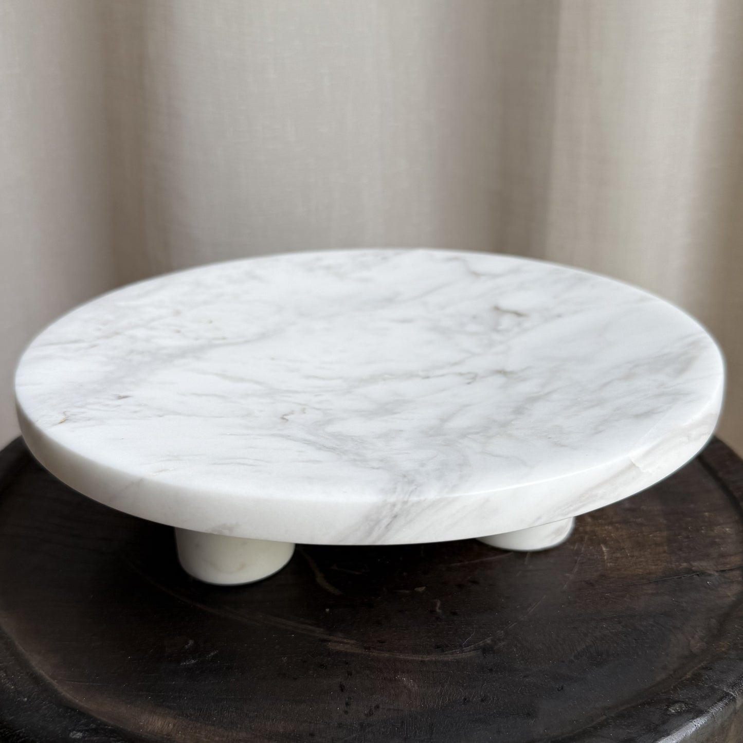 Volakas Marble Pedestal Bowl