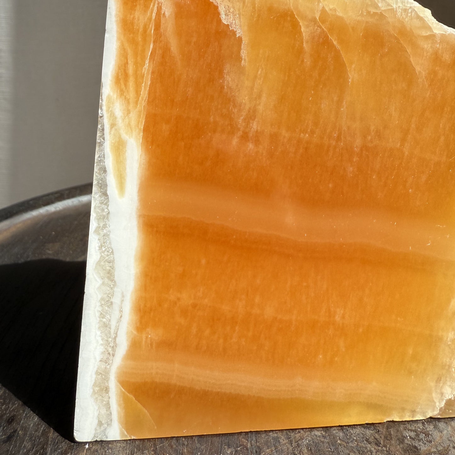 Orange Calcite Slice 2