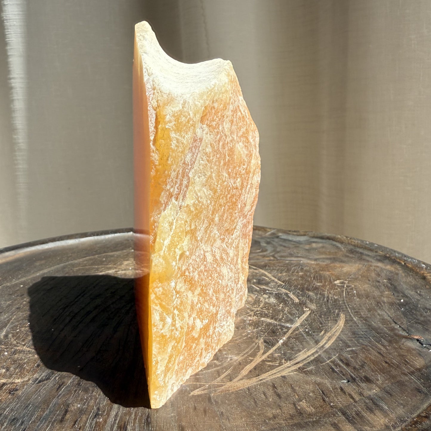 Orange Calcite Slice 2