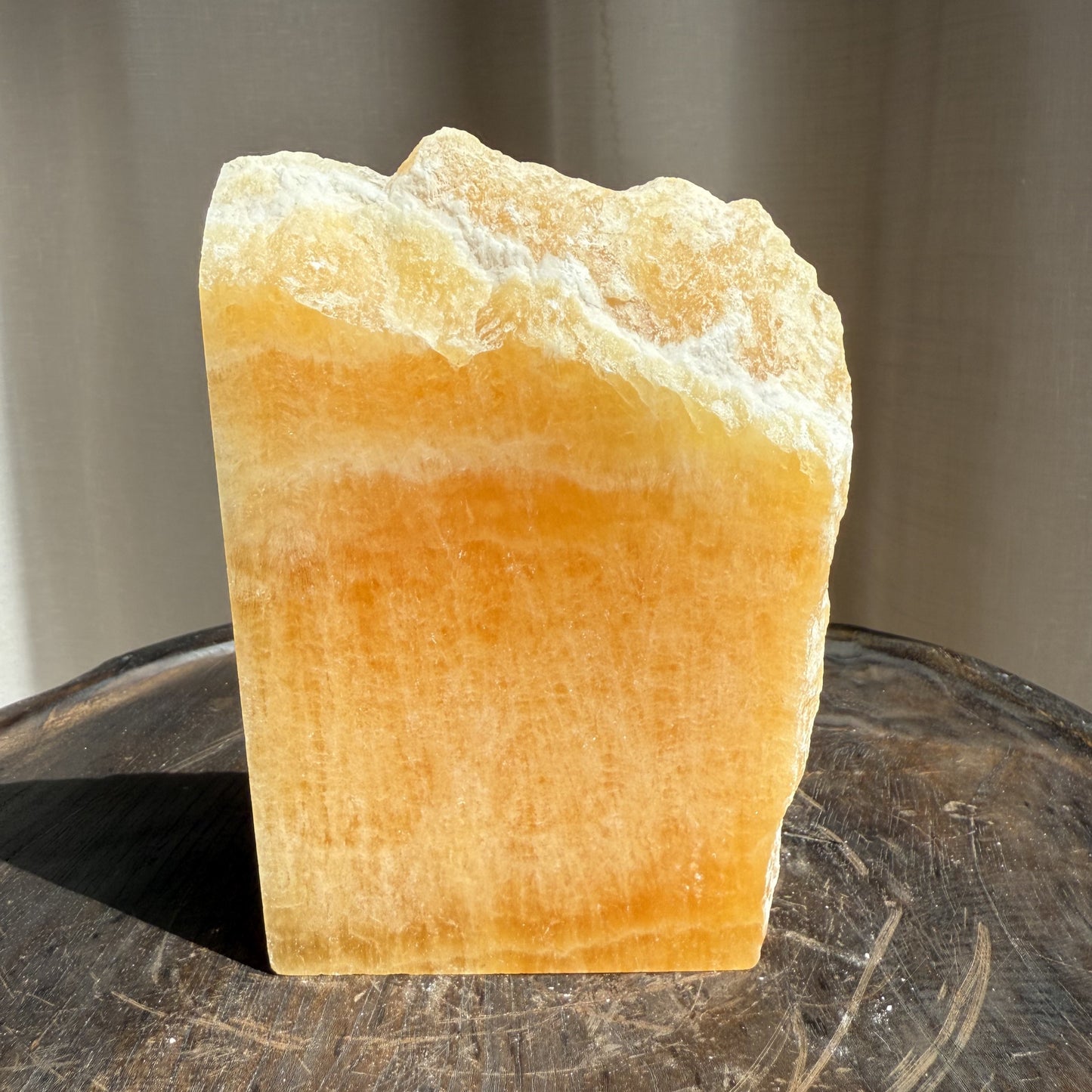 Orange Calcite Slice 3