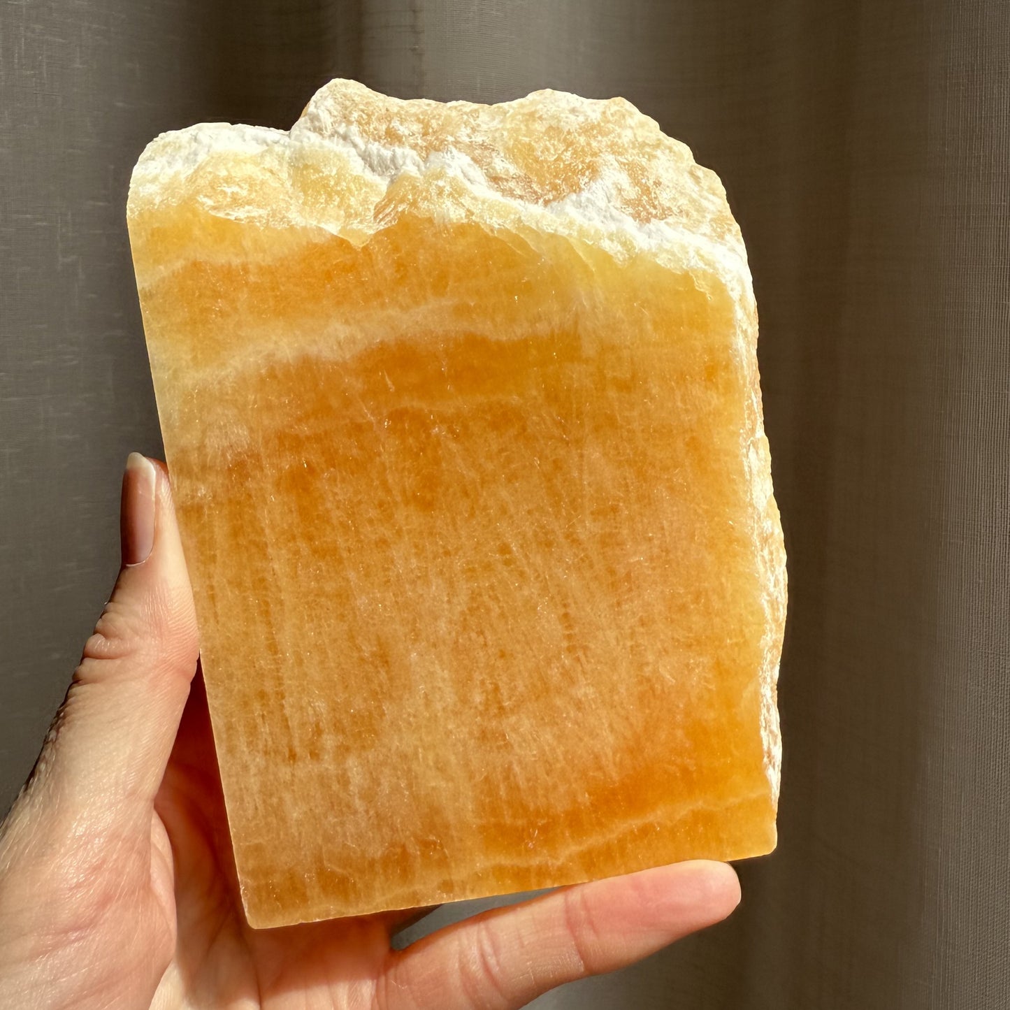 Orange Calcite Slice 3
