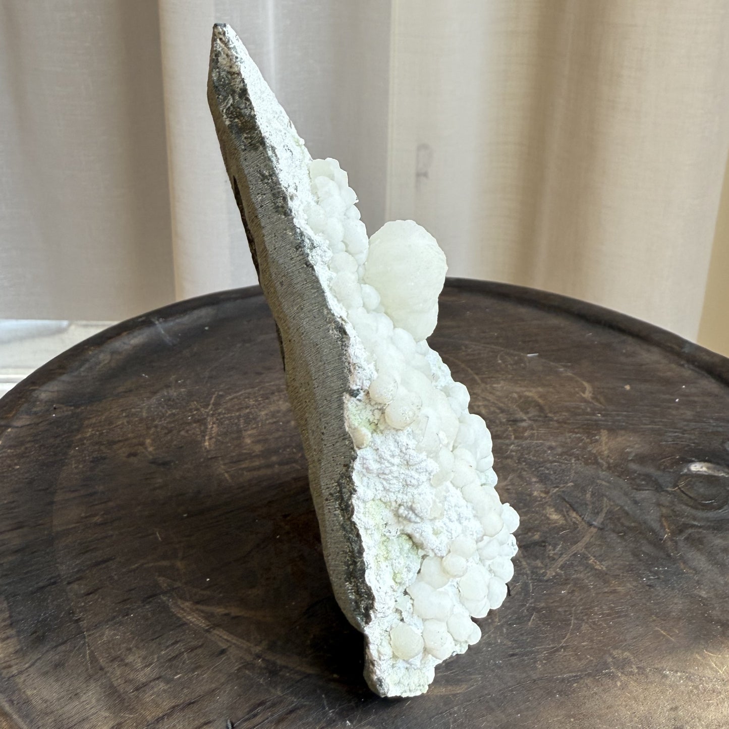 Chalcedony with Mordenite Spheres, Cubic Apophyllite & Calcite 5