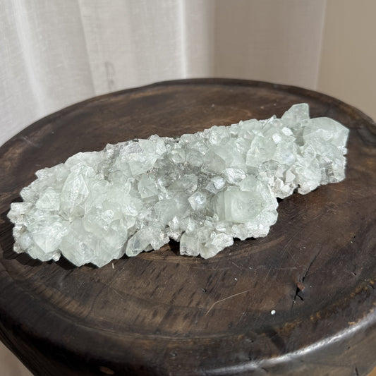 Green Apophyllite on Chalcedony 1