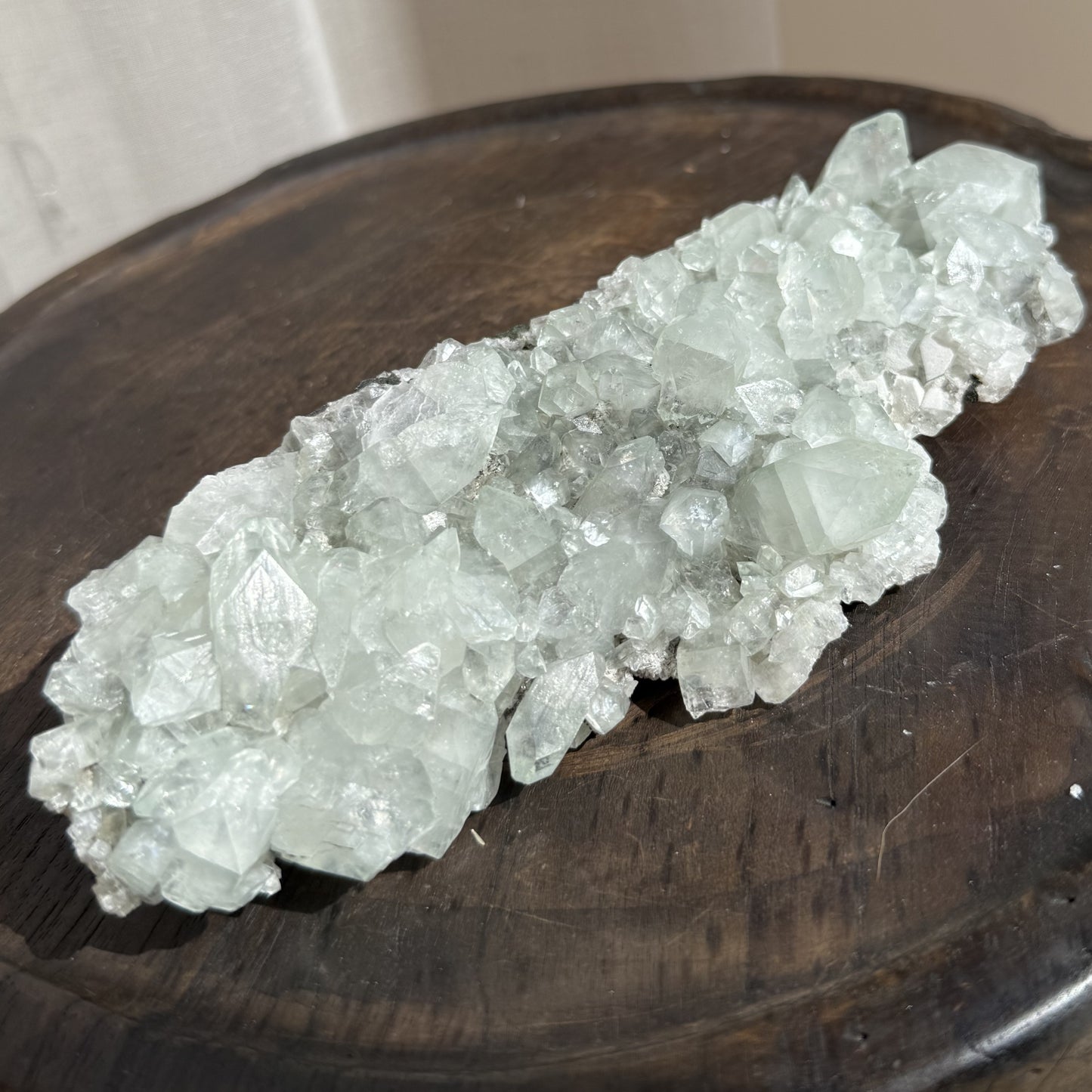 Green Apophyllite on Chalcedony 1