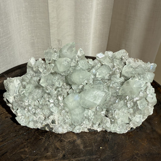 Green Apophyllite on Chalcedony 2