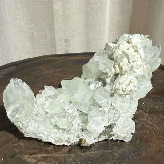 Green Apophyllite on Chalcedony 3
