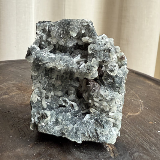 Black Chalcedony with Stilbite 006