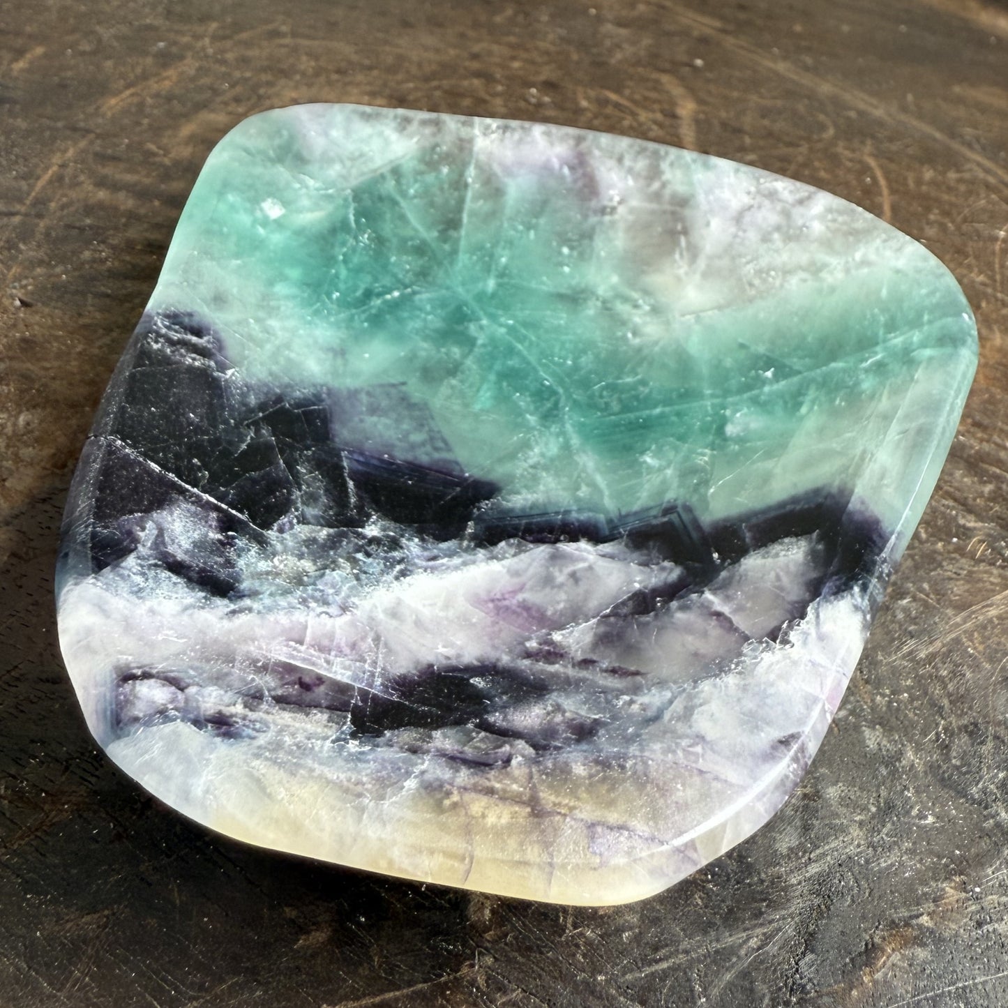 Rainbow Fluorite Bowl 1