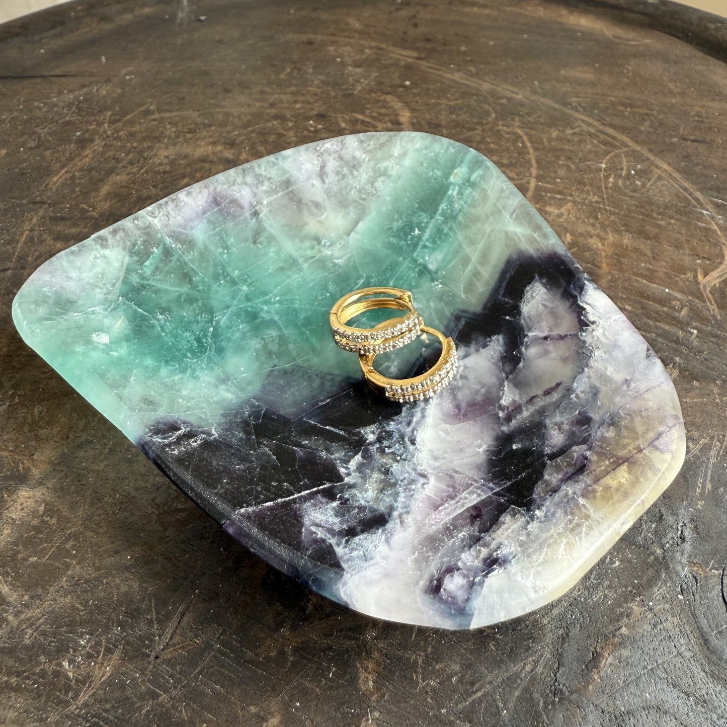 Rainbow Fluorite Bowl 1