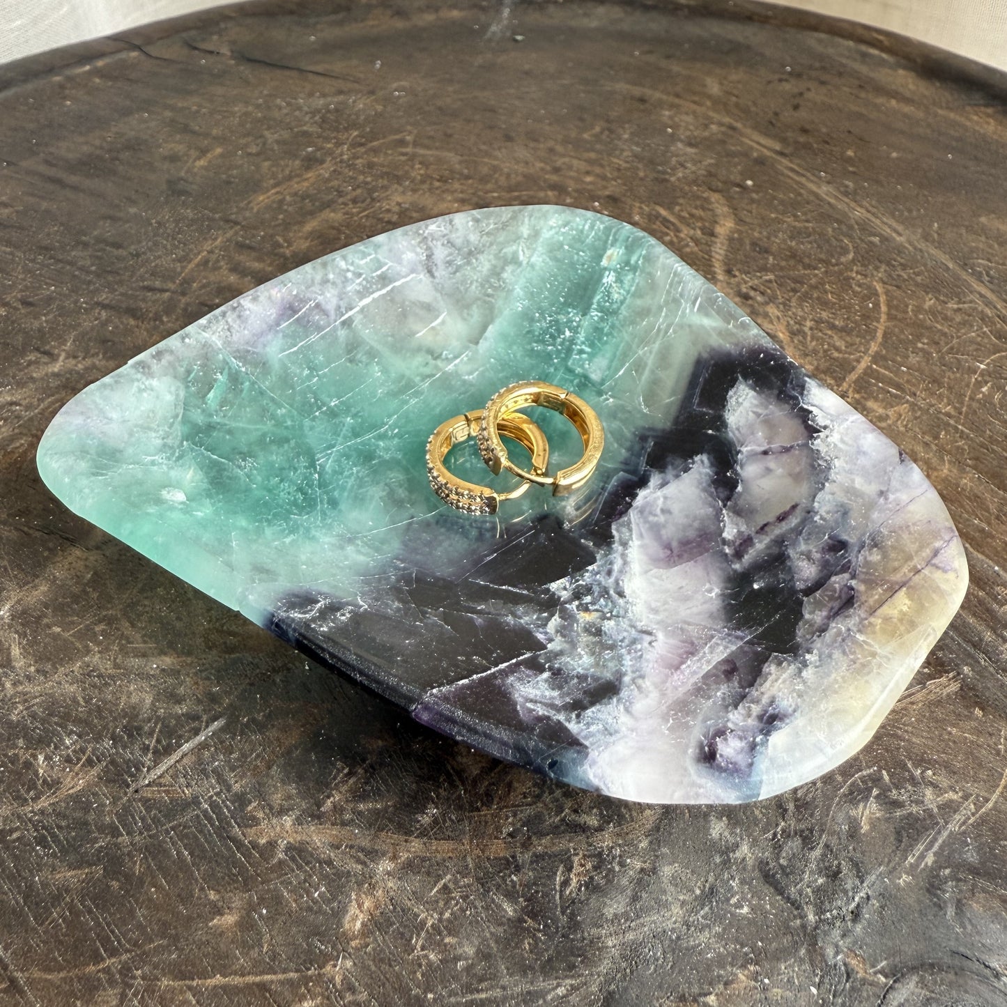 Rainbow Fluorite Bowl 1