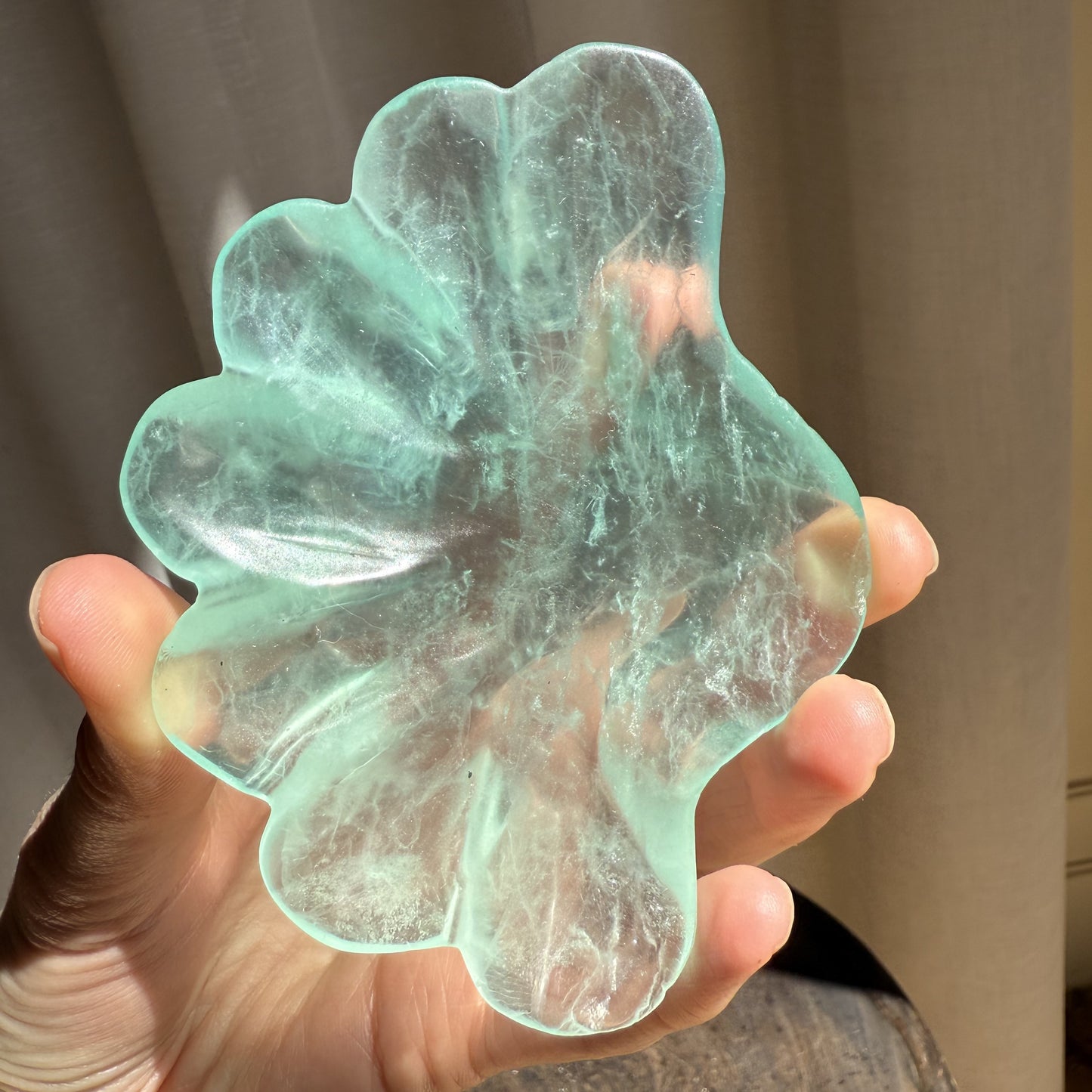 Fluorite Clam Trinket Bowl
