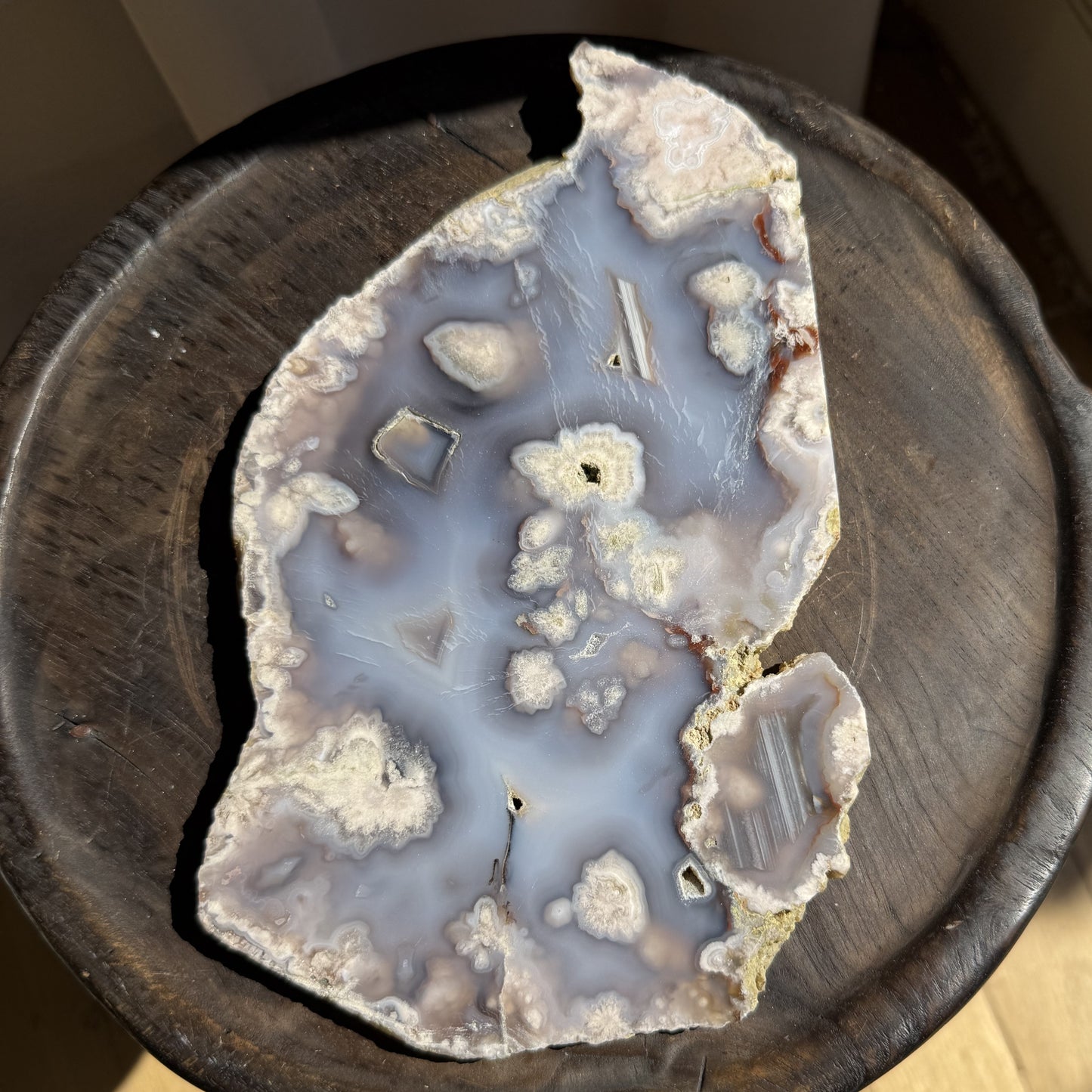 Blue Flower Agate Slab