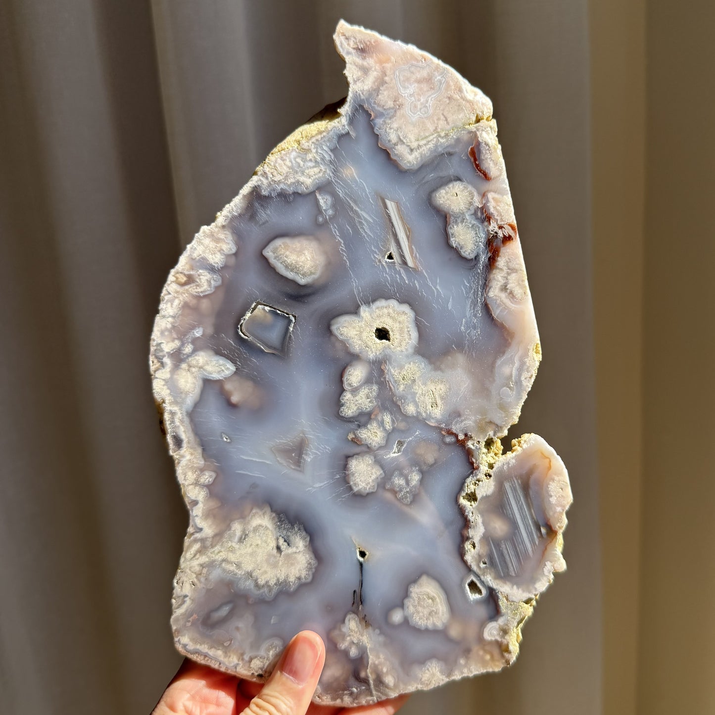 Blue Flower Agate Slab