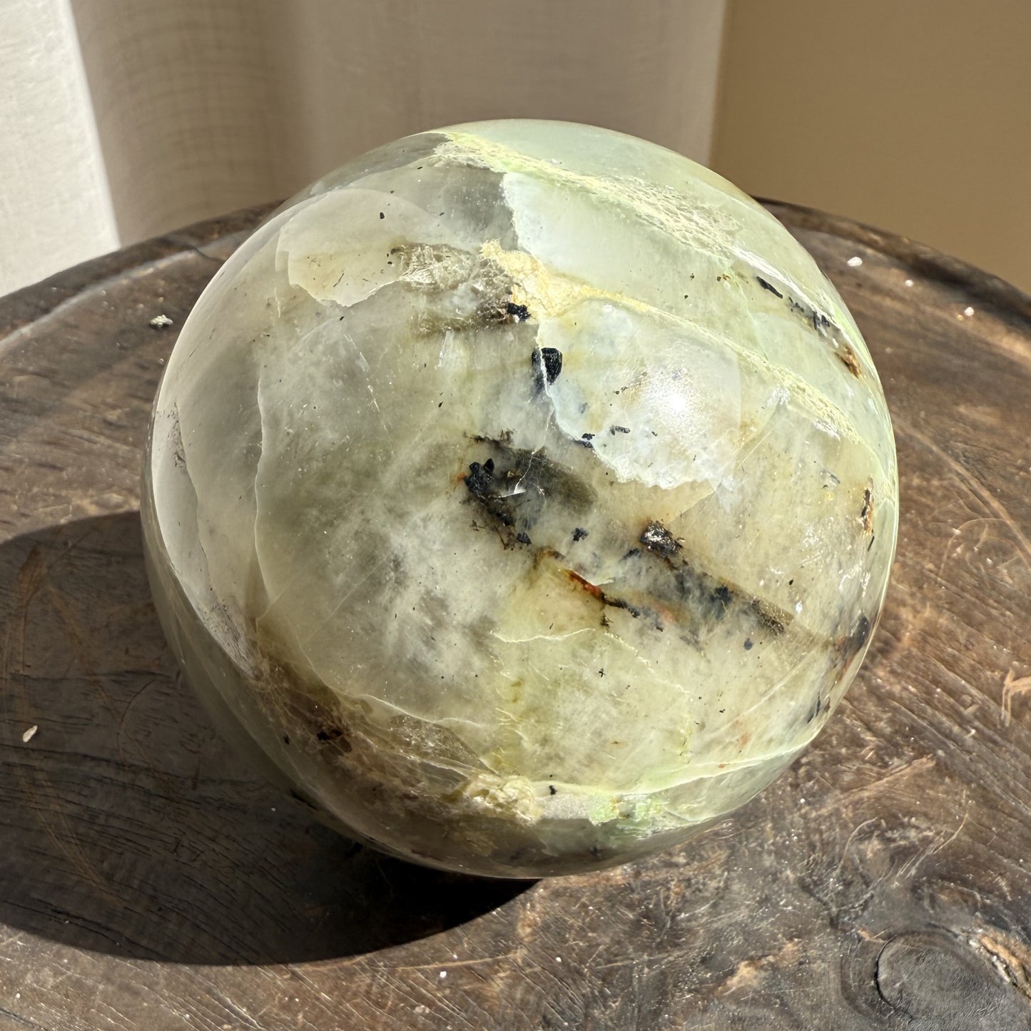Garnierite - Green Moonstone Sphere