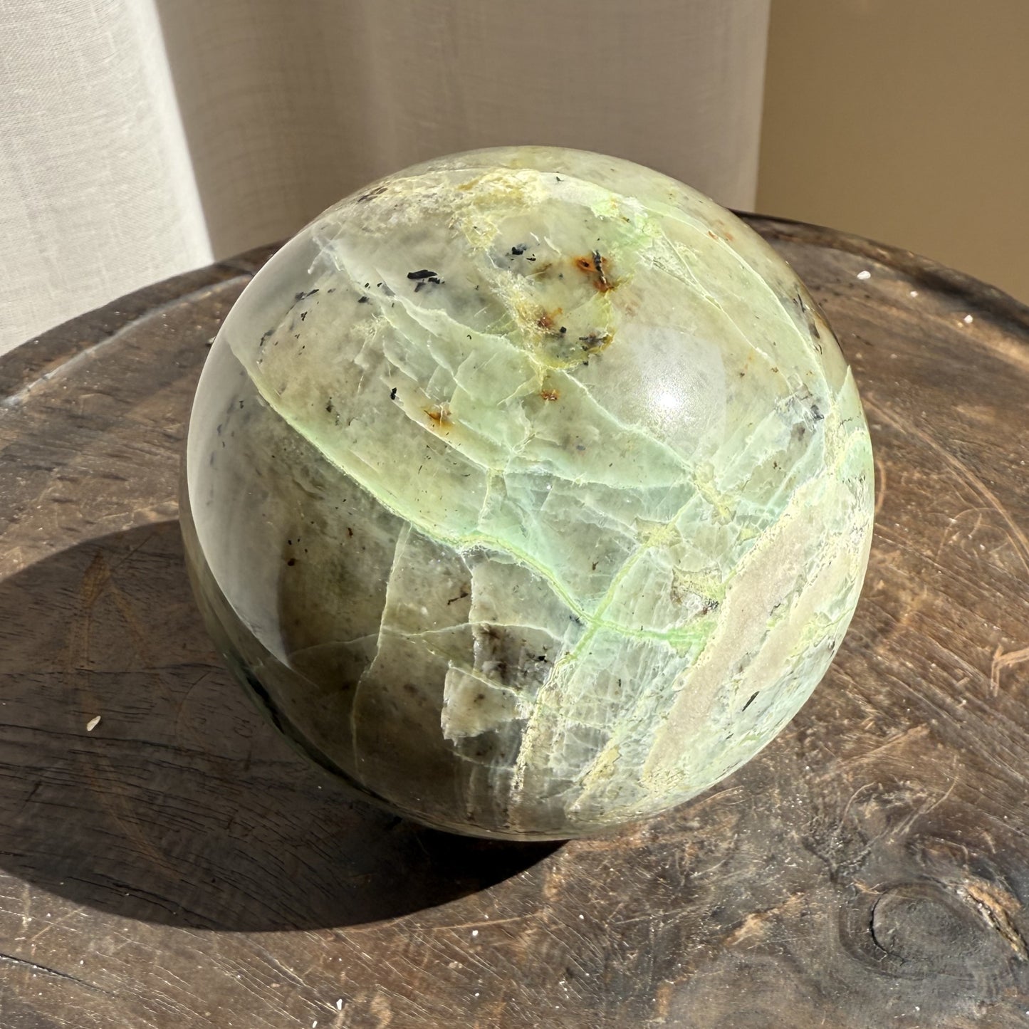 Garnierite - Green Moonstone Sphere