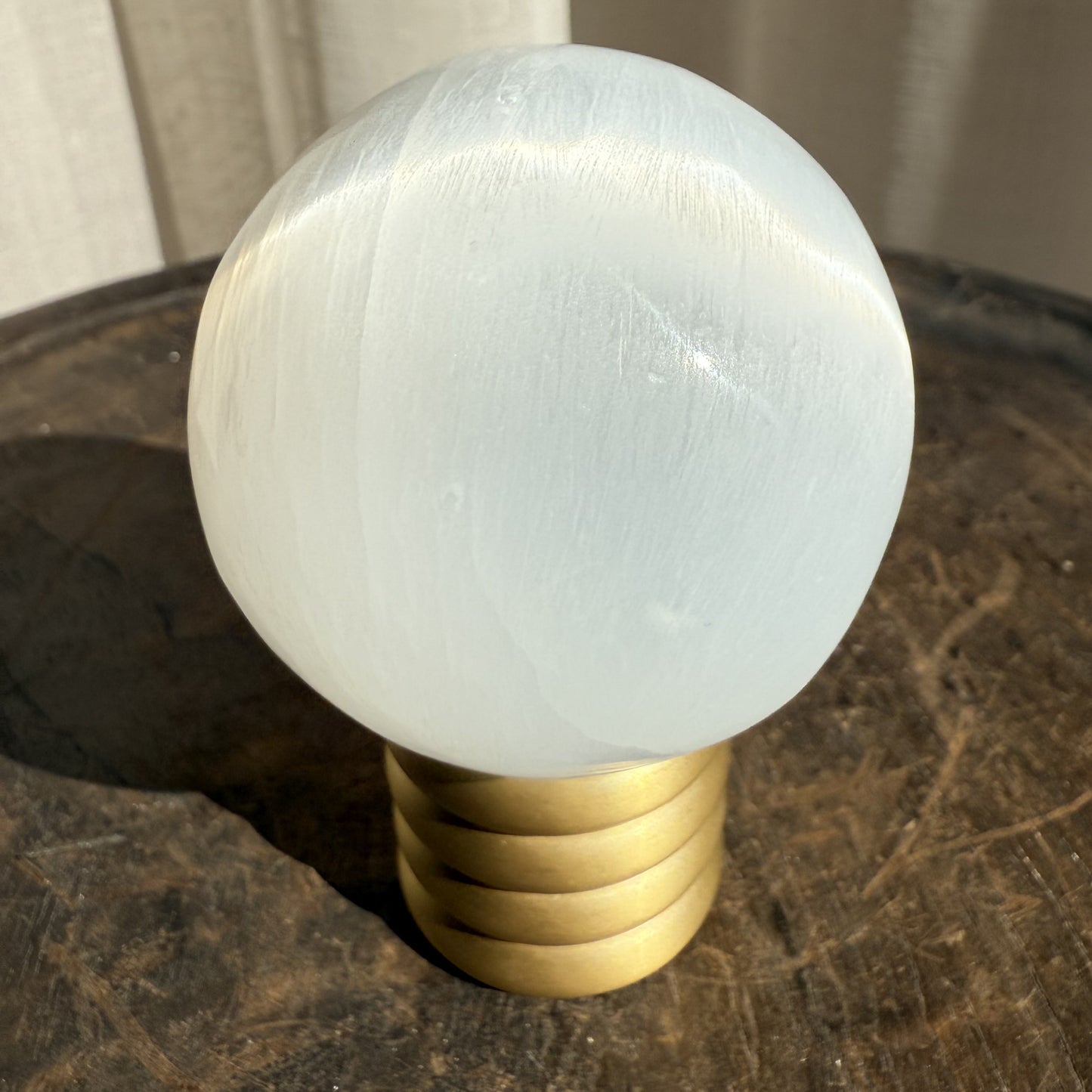 Selenite Sphere 1