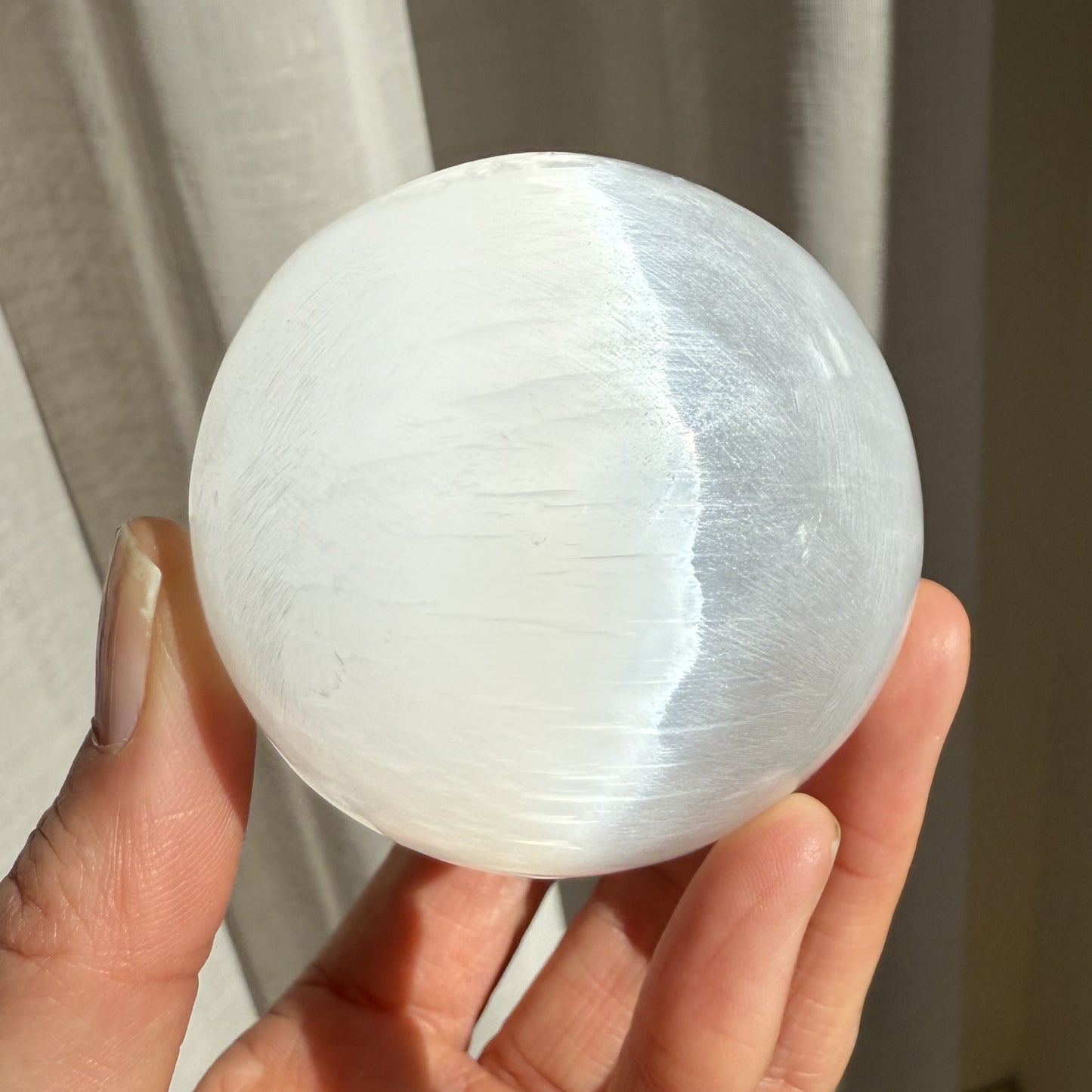 Selenite Sphere 1