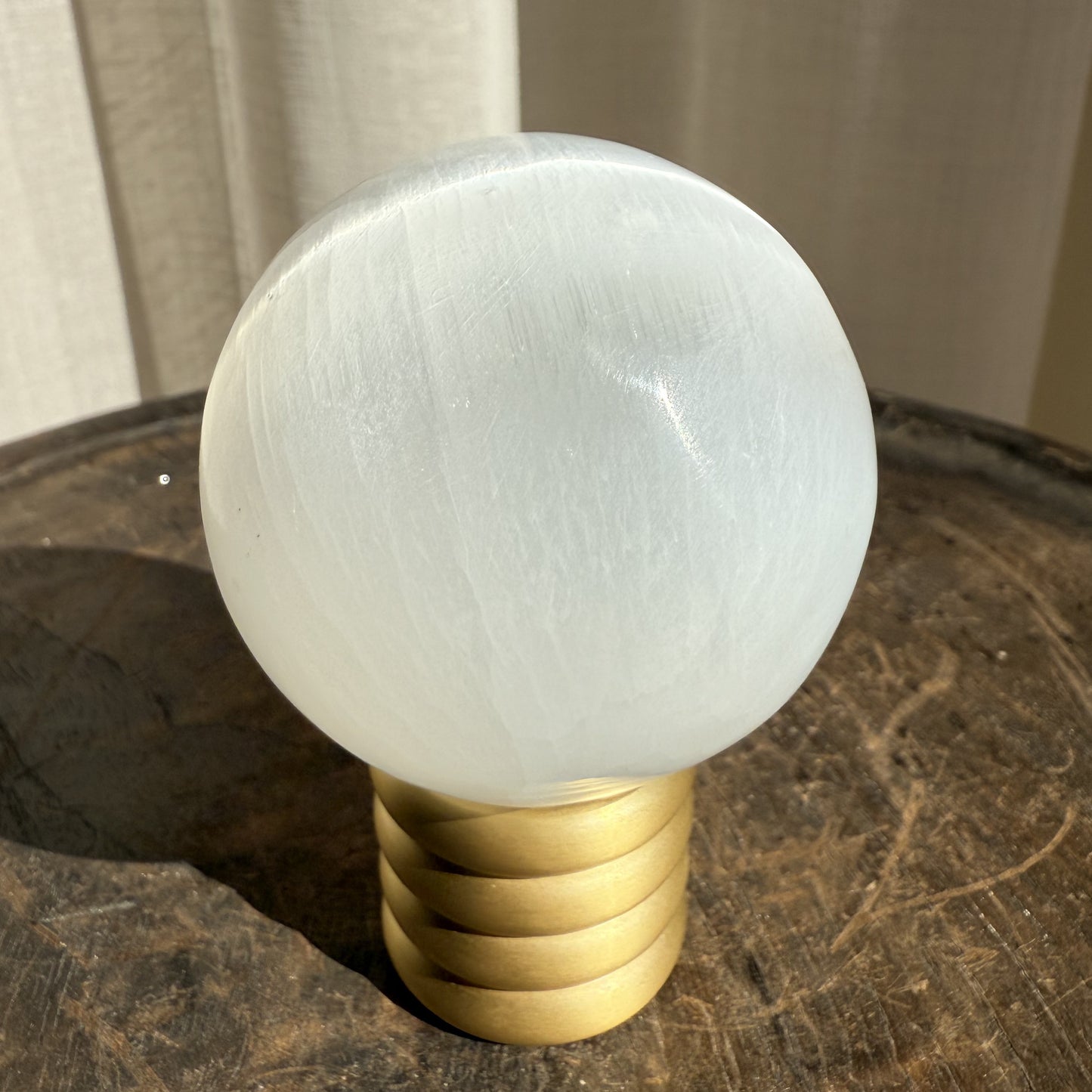 Selenite Sphere 2