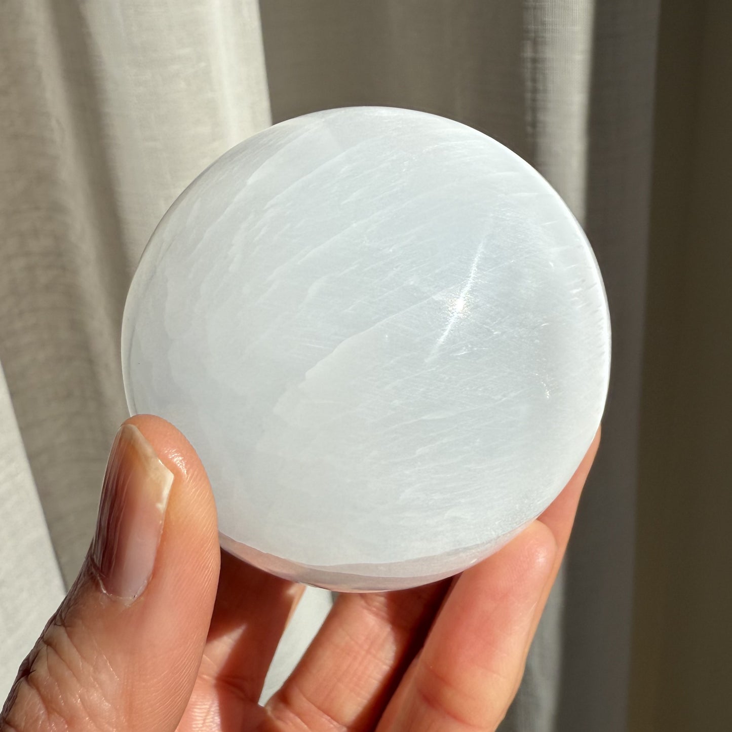 Selenite Sphere 3