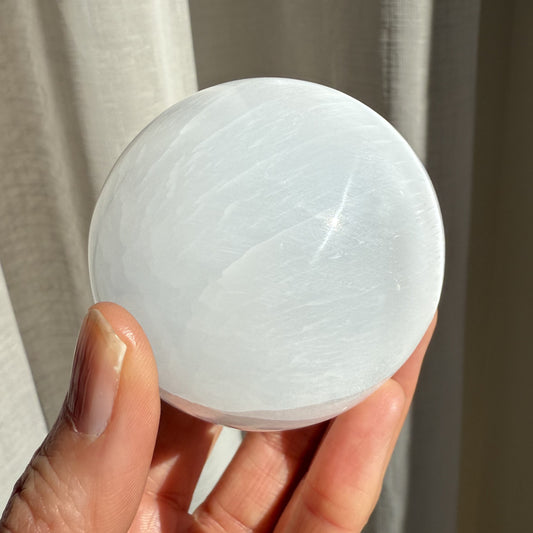 Selenite Sphere 3