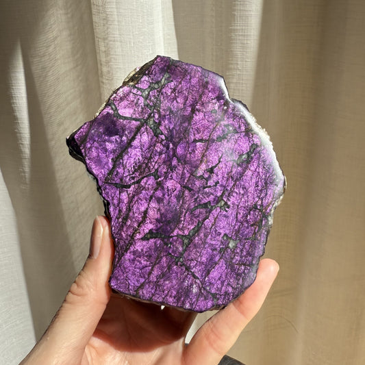 Purpurite Polished Slice  003