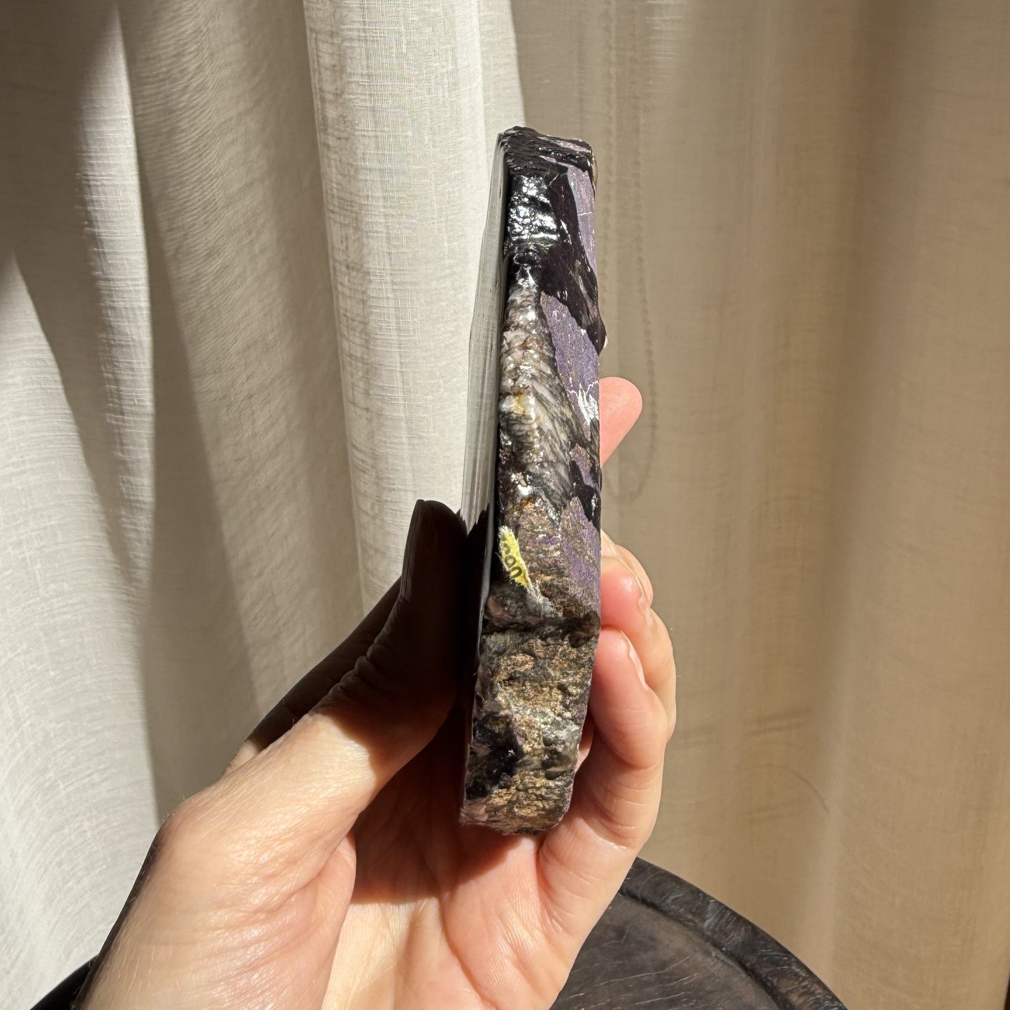 Purpurite Polished Slice  003