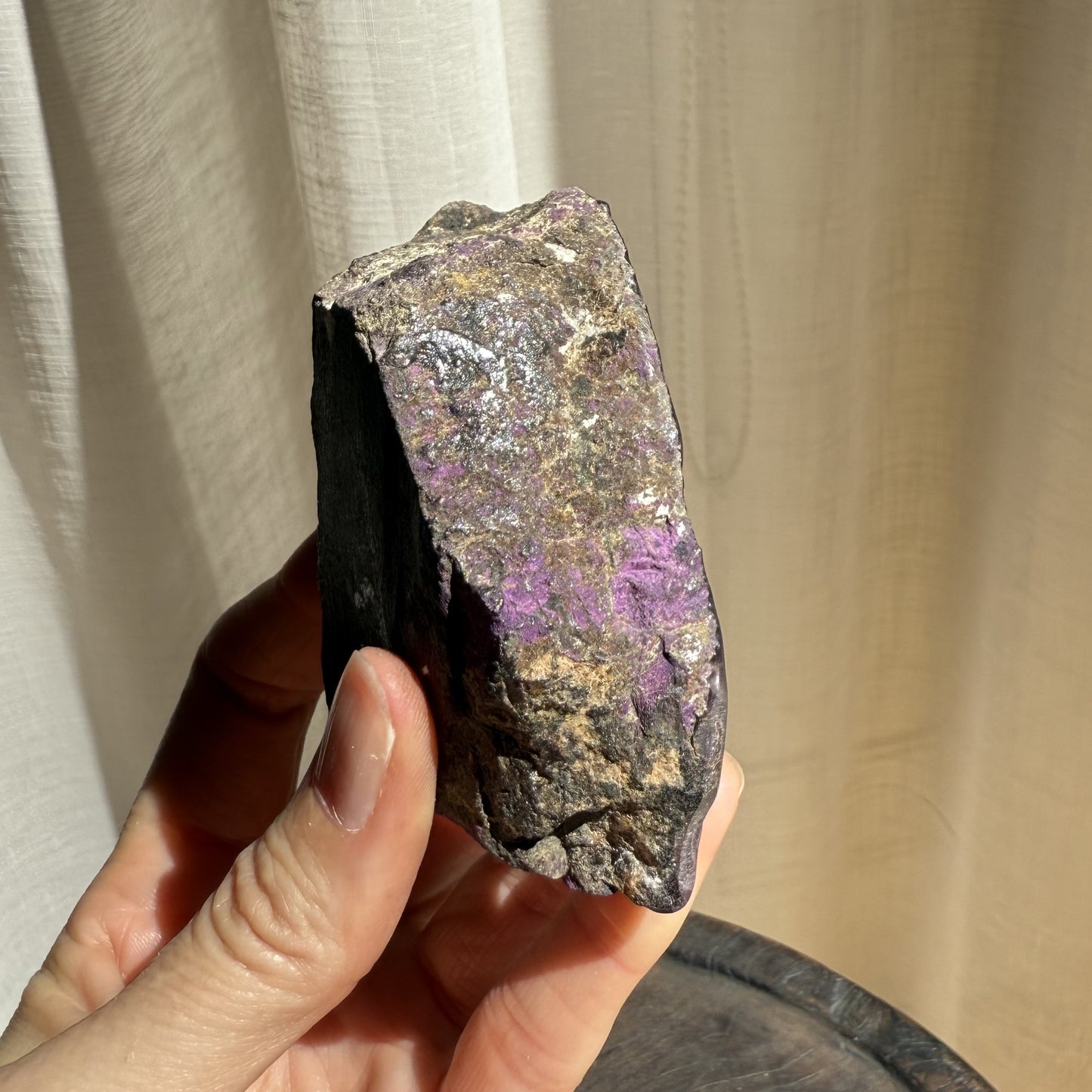 Purpurite Polished Slice  004