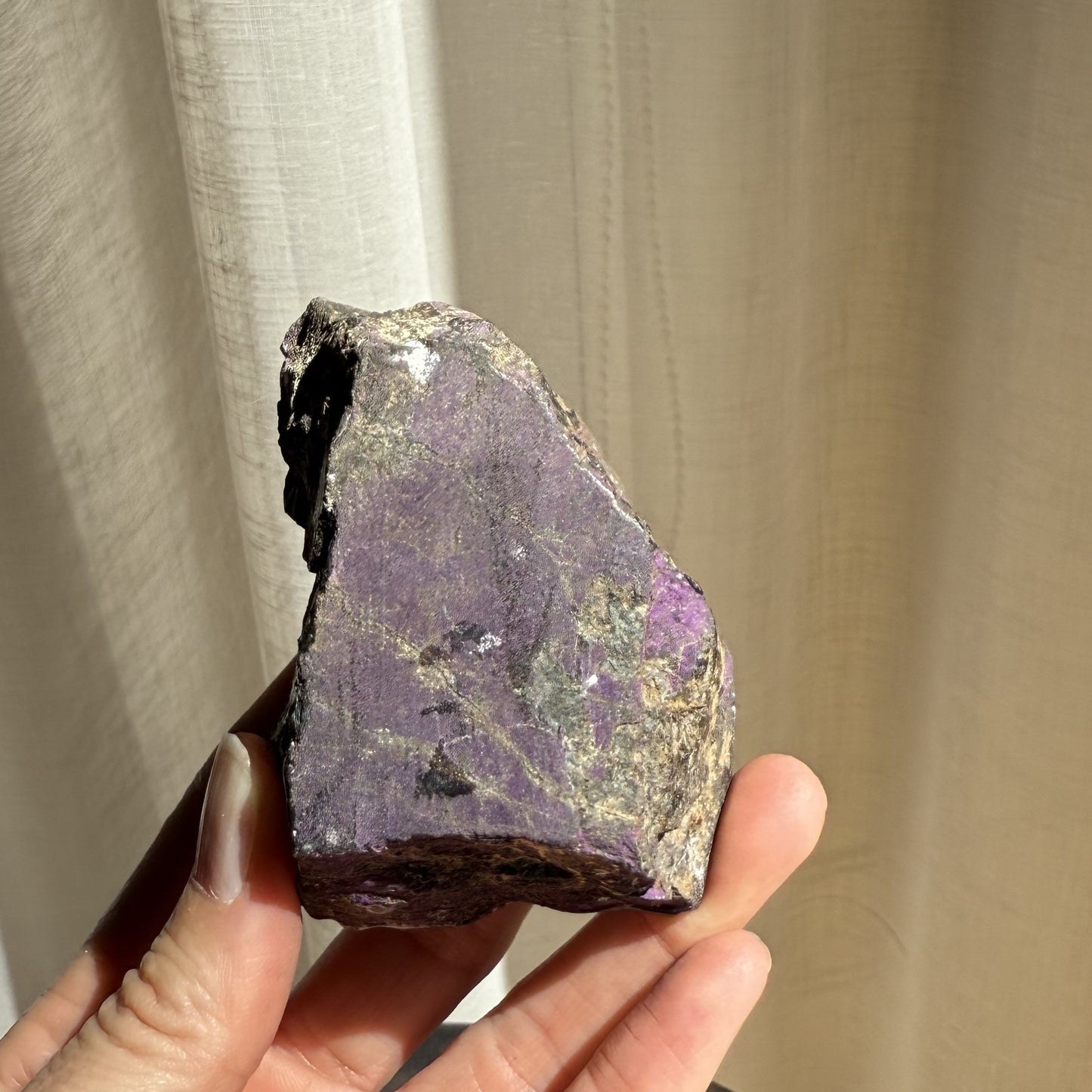 Purpurite Polished Slice  004