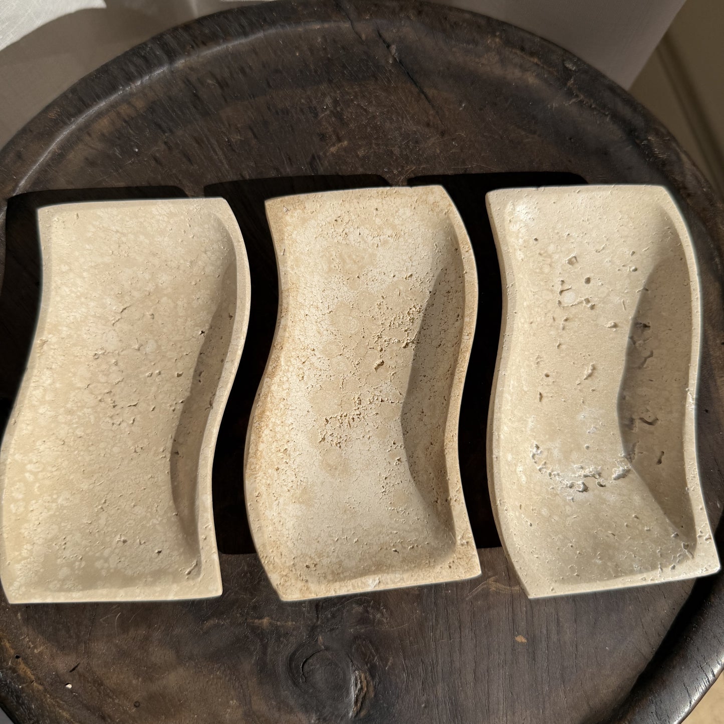 Travertine Wave Tray
