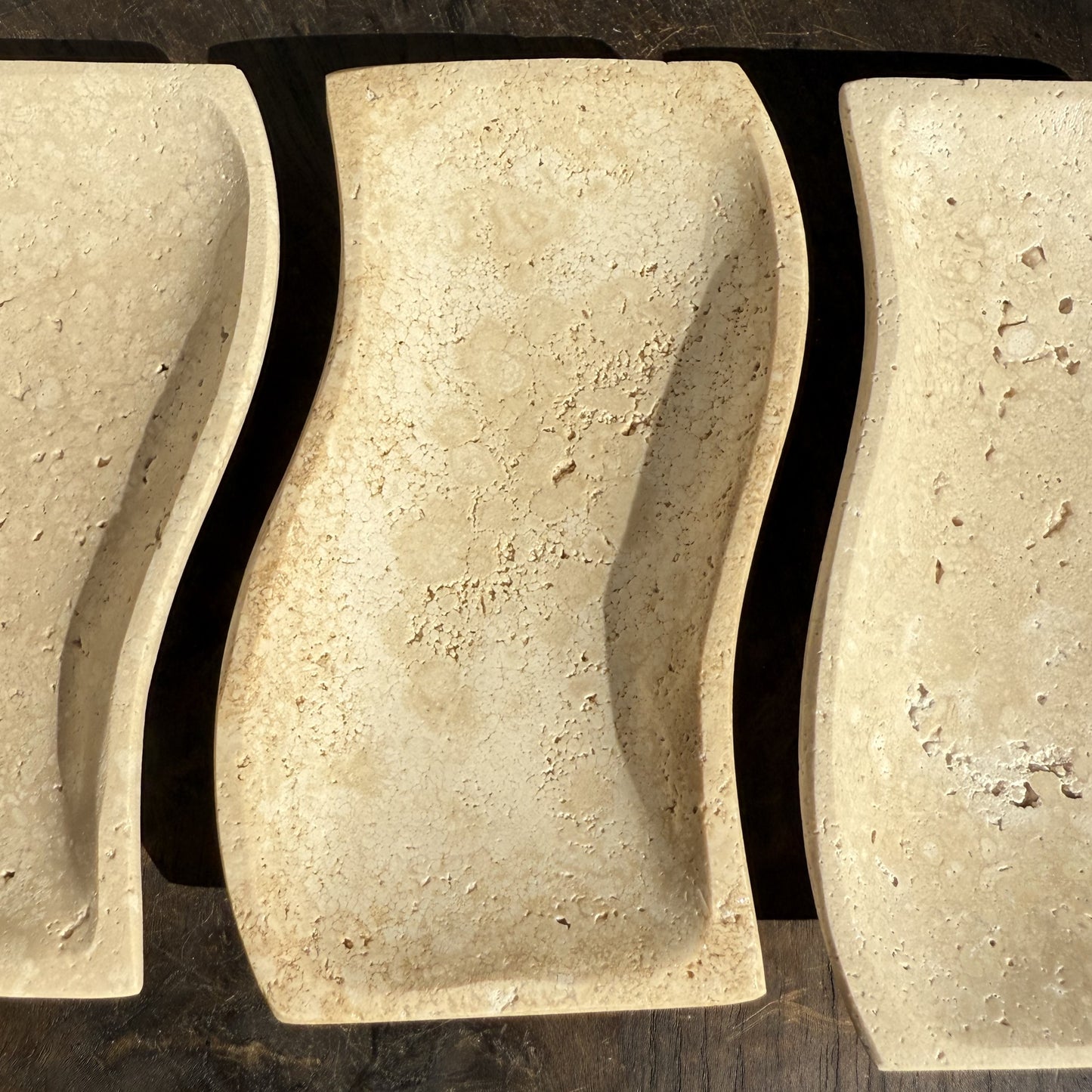 Travertine Wave Tray