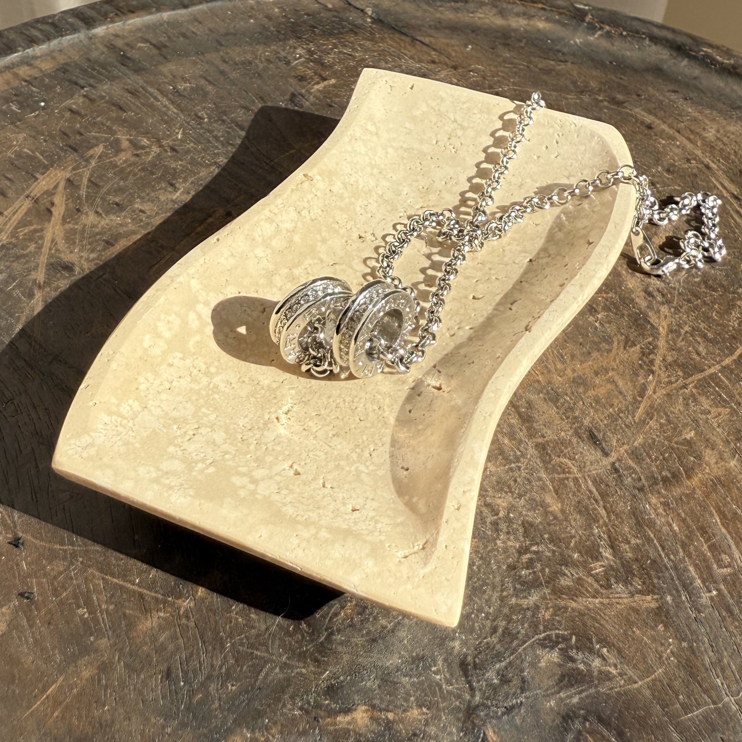 Travertine Wave Tray