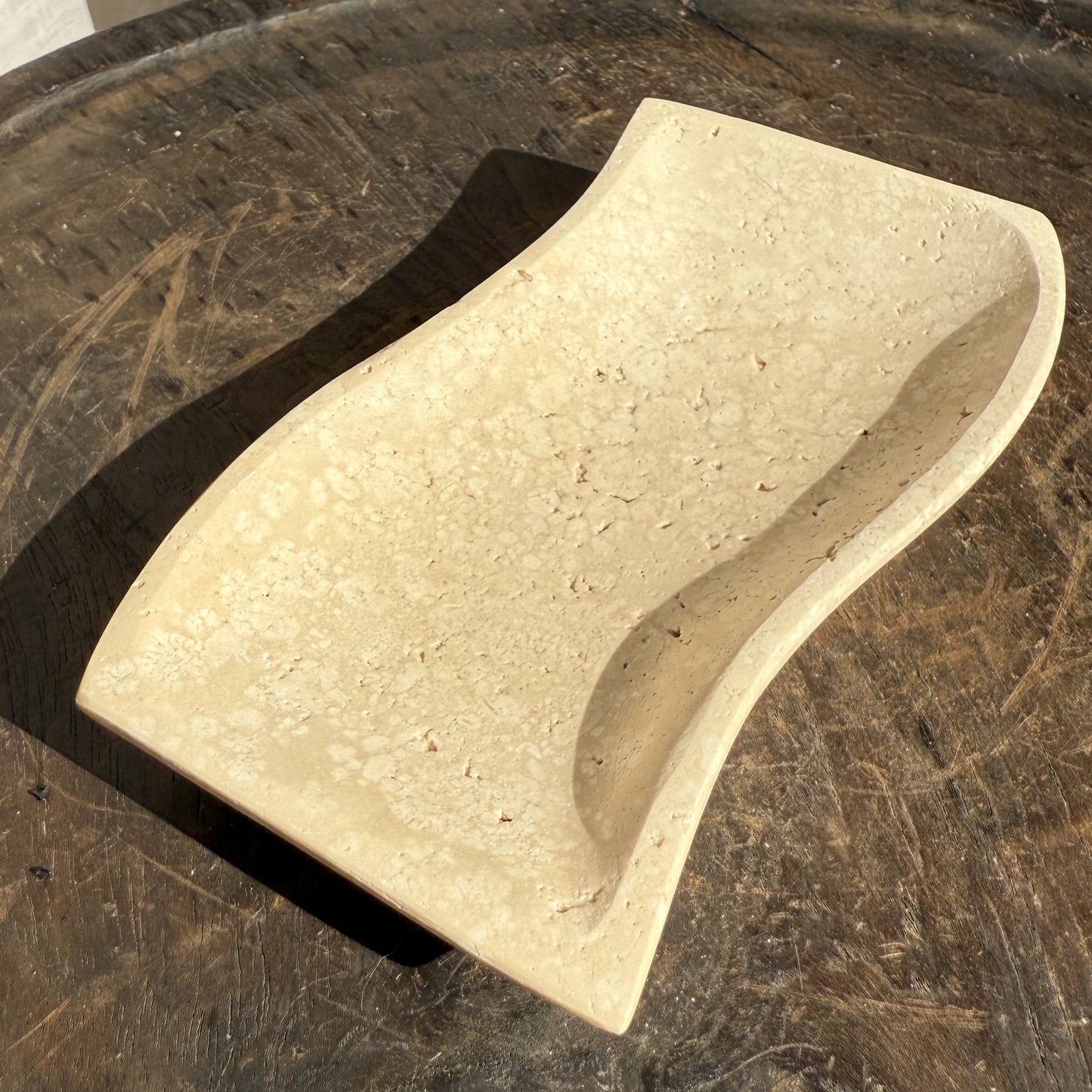 Travertine Wave Tray