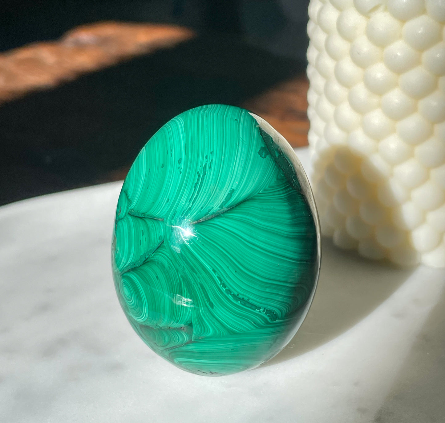 Malachite Polished Egg