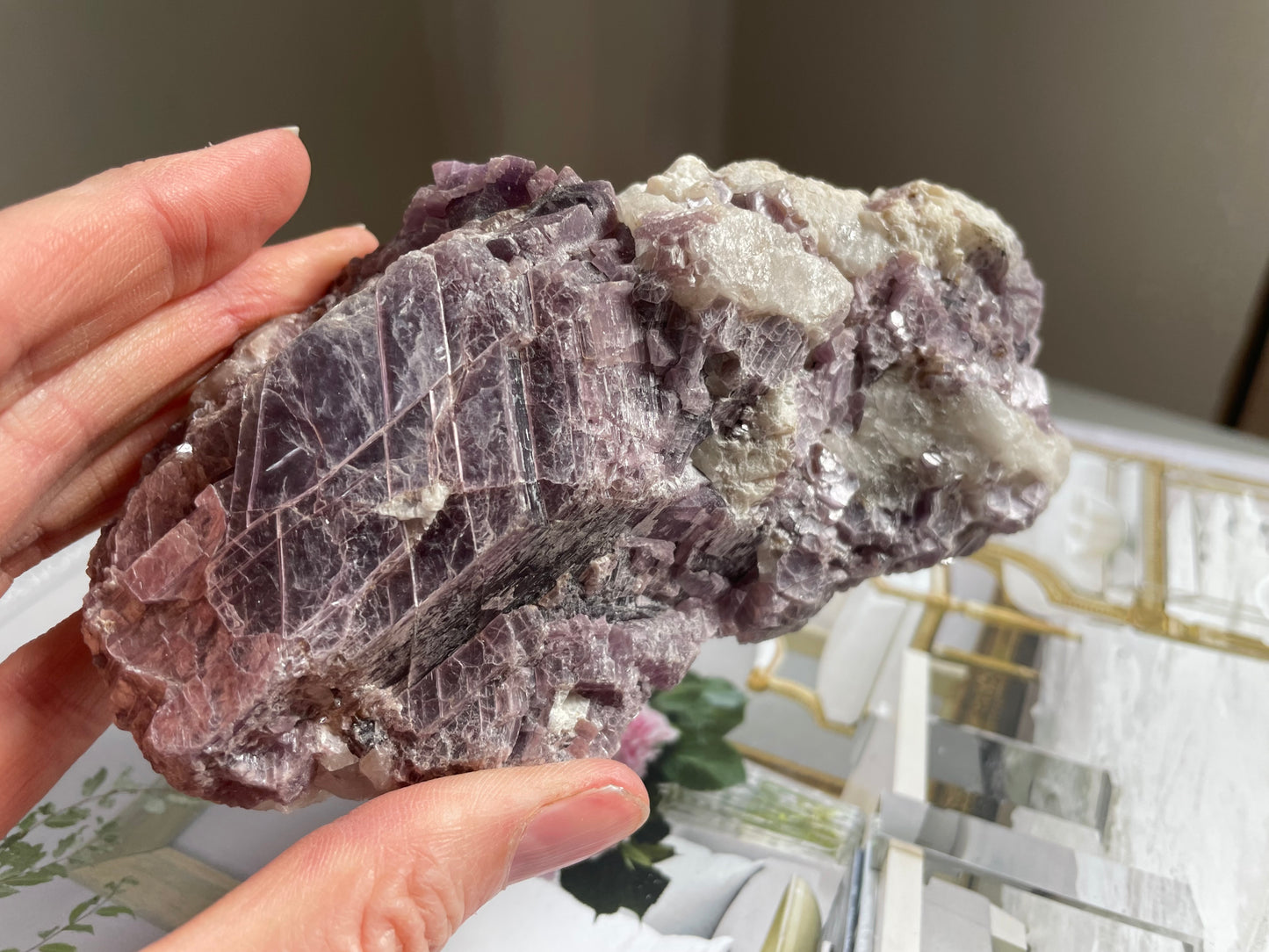 Lepidolite Specimen with Mica 001