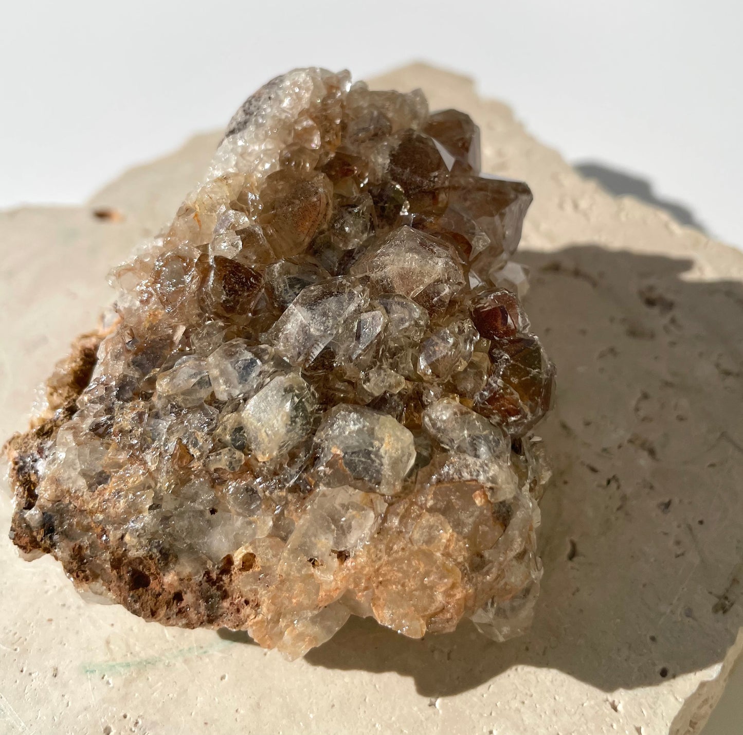 Limonite Quartz Cluster 005