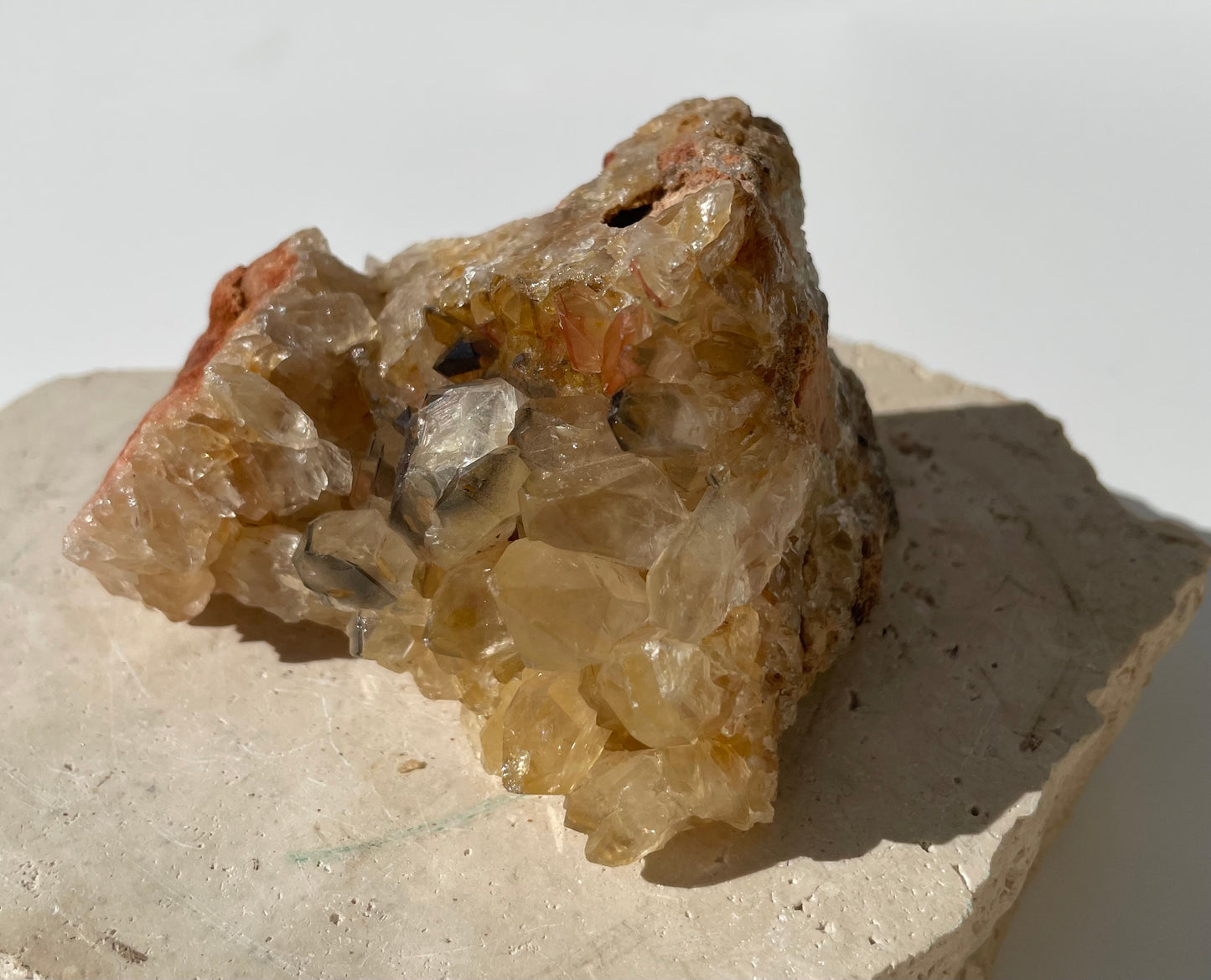 Limonite Quartz Cluster 004