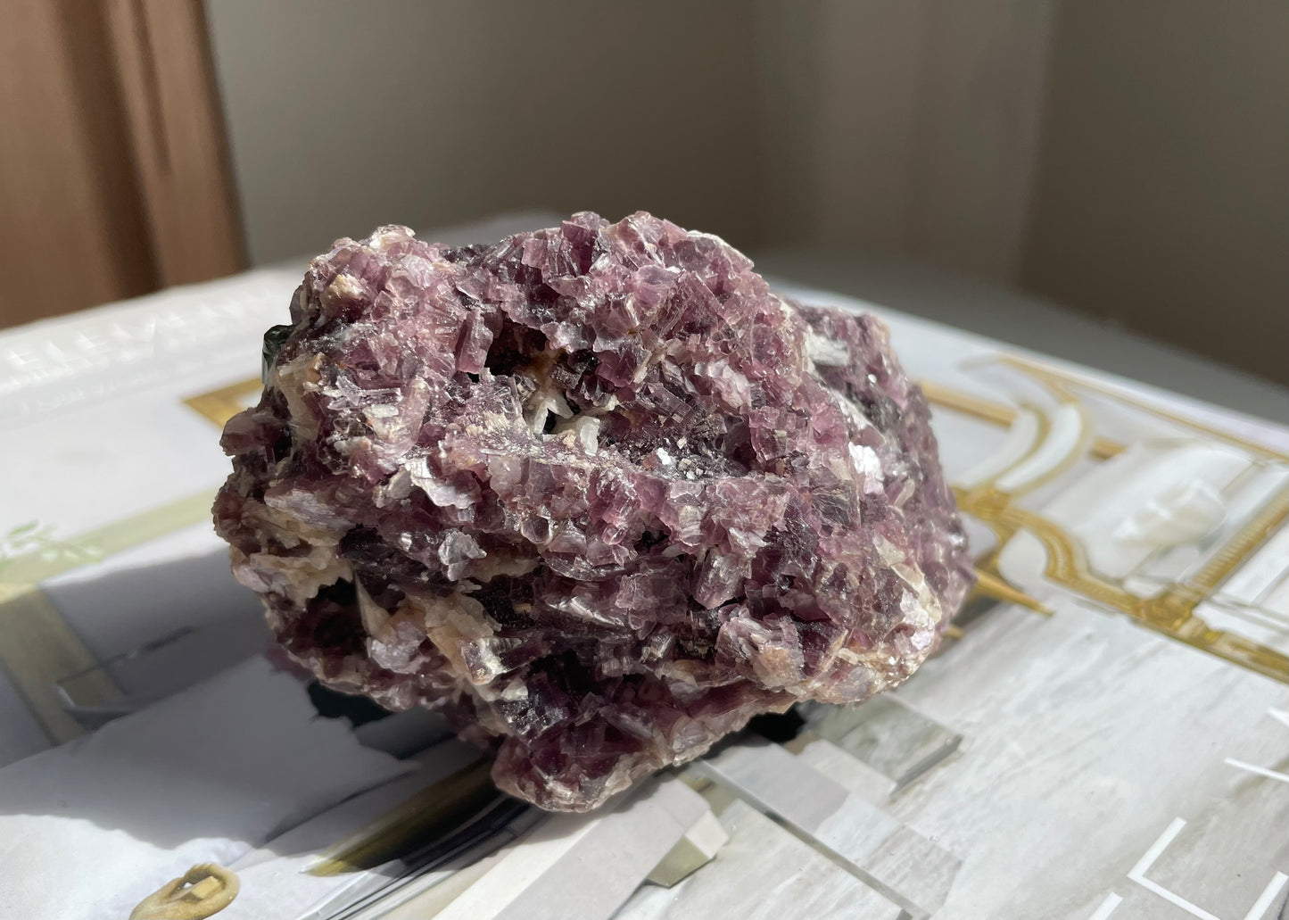 Lepidolite Specimen with Mica 004