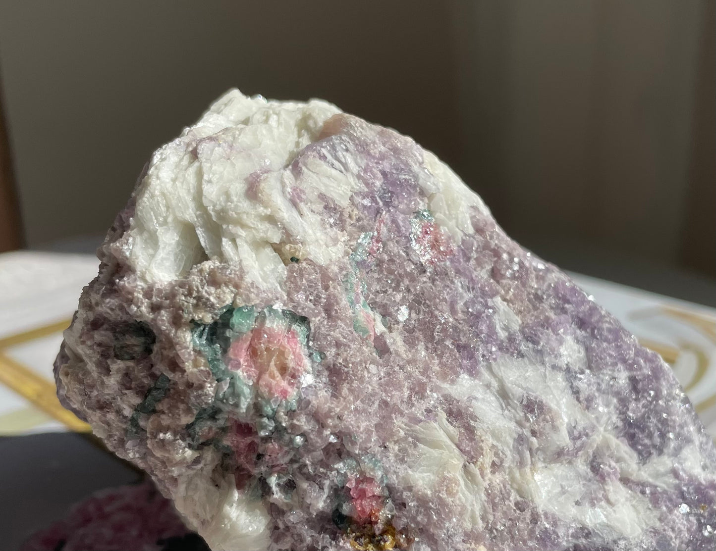 Lepidolite Specimen with Mica 003