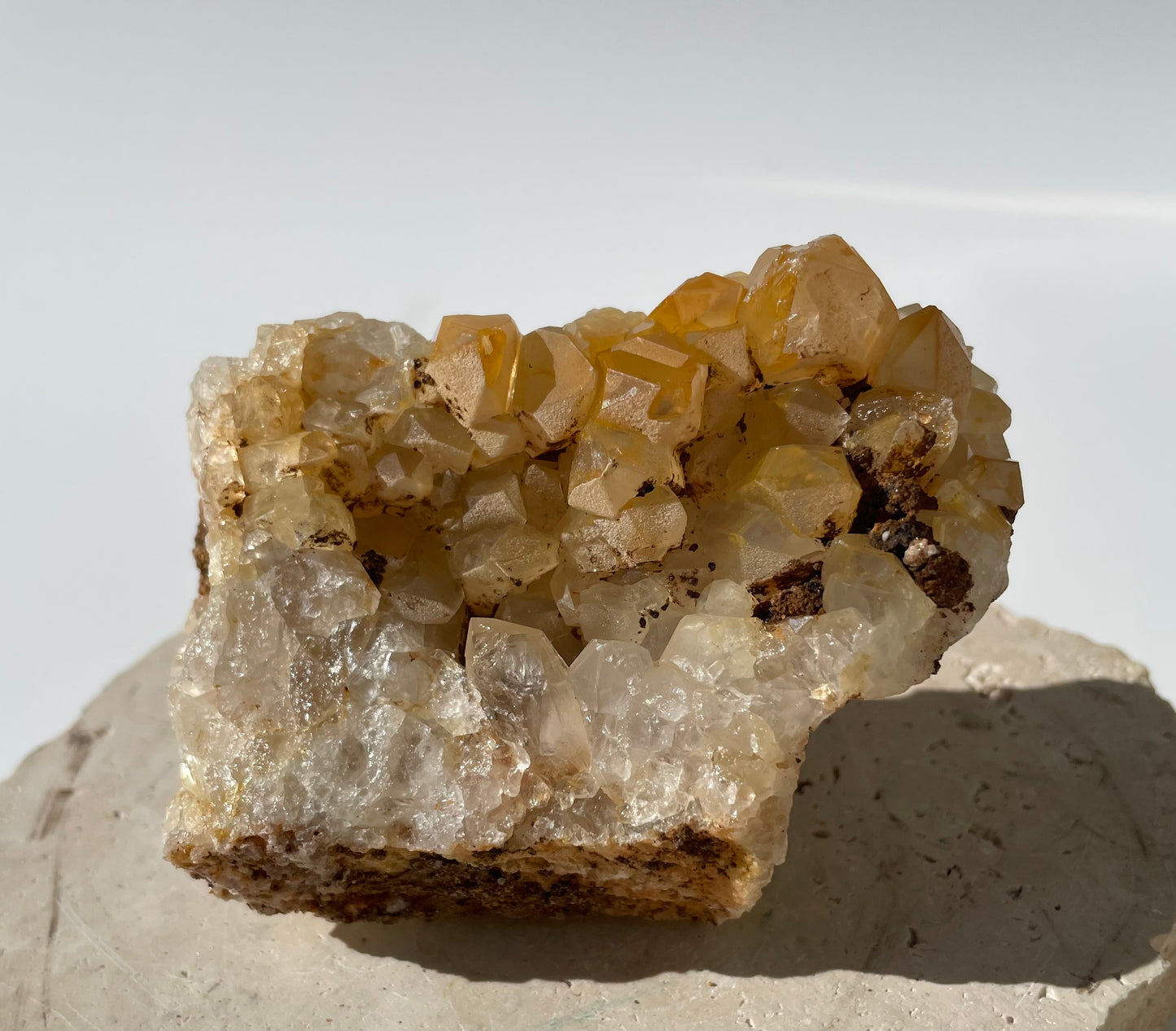 Limonite Quartz Cluster 006