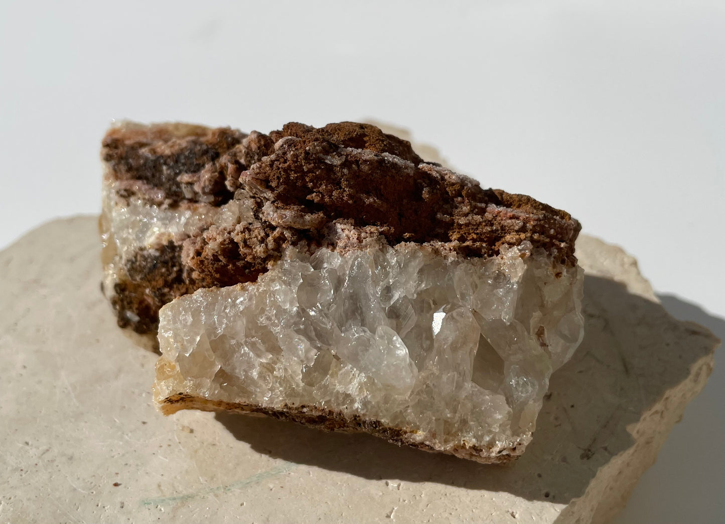 Limonite Quartz Cluster 006