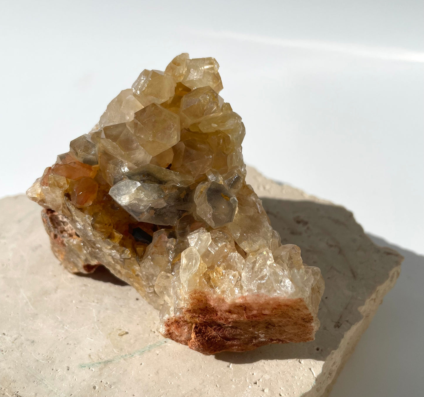 Limonite Quartz Cluster 004