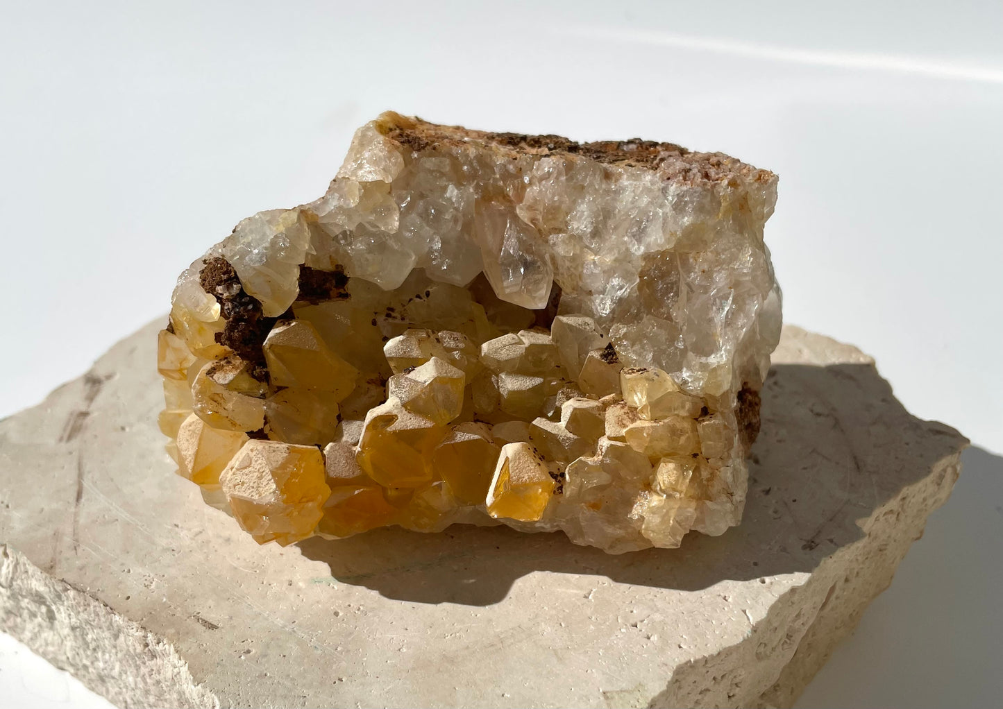 Limonite Quartz Cluster 006