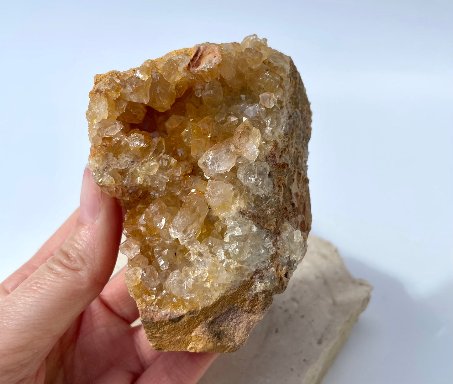 Limonite Quartz Cluster 001