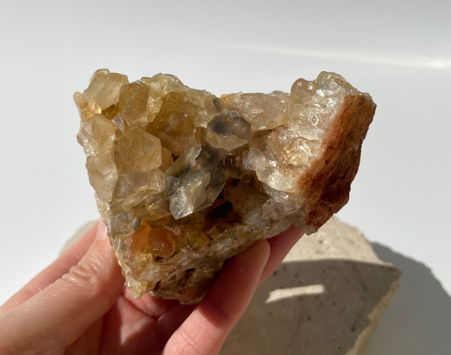 Limonite Quartz Cluster 004