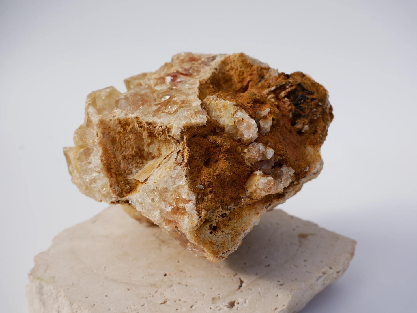 Limonite Quartz Cluster