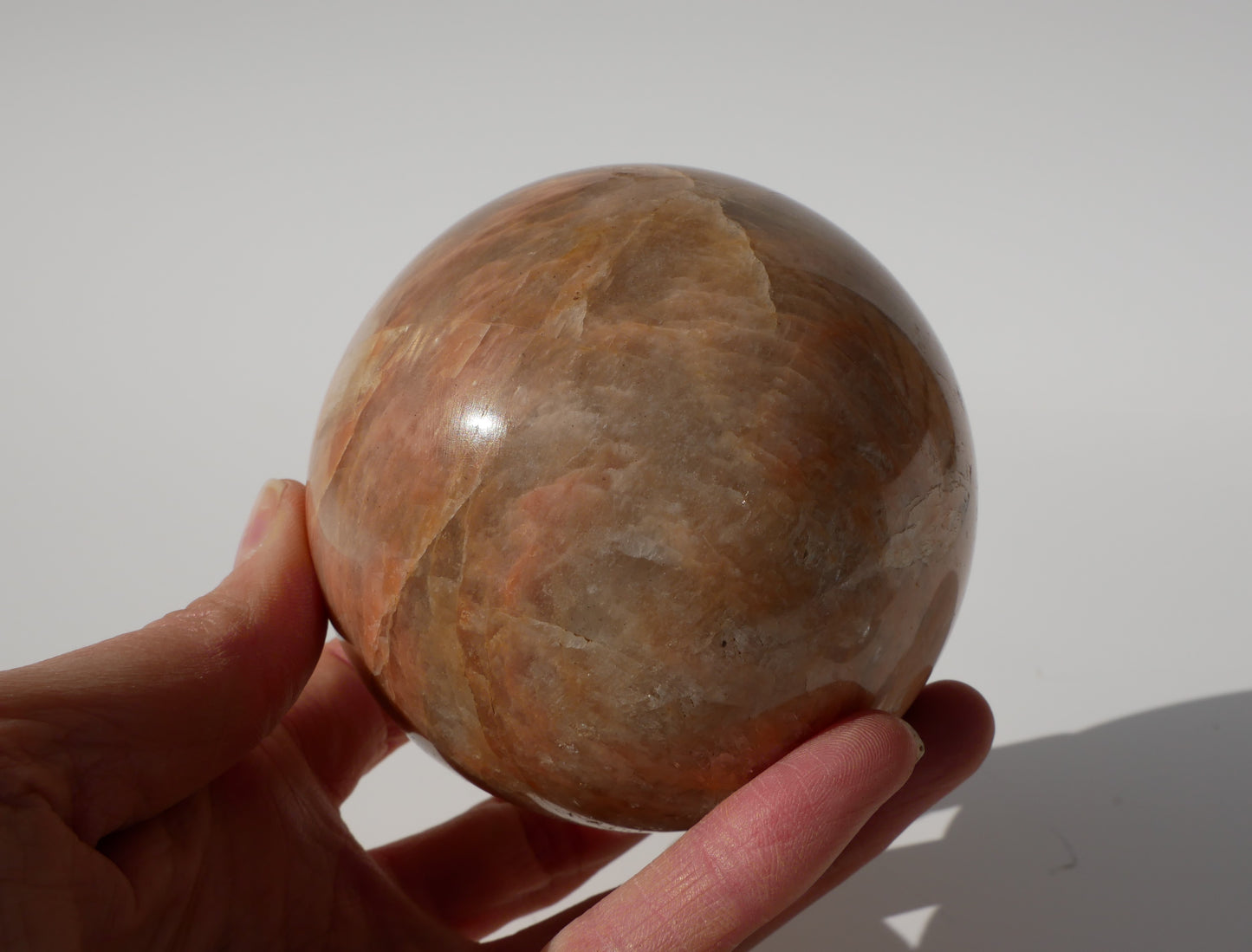 Peach Moonstone Sphere 002