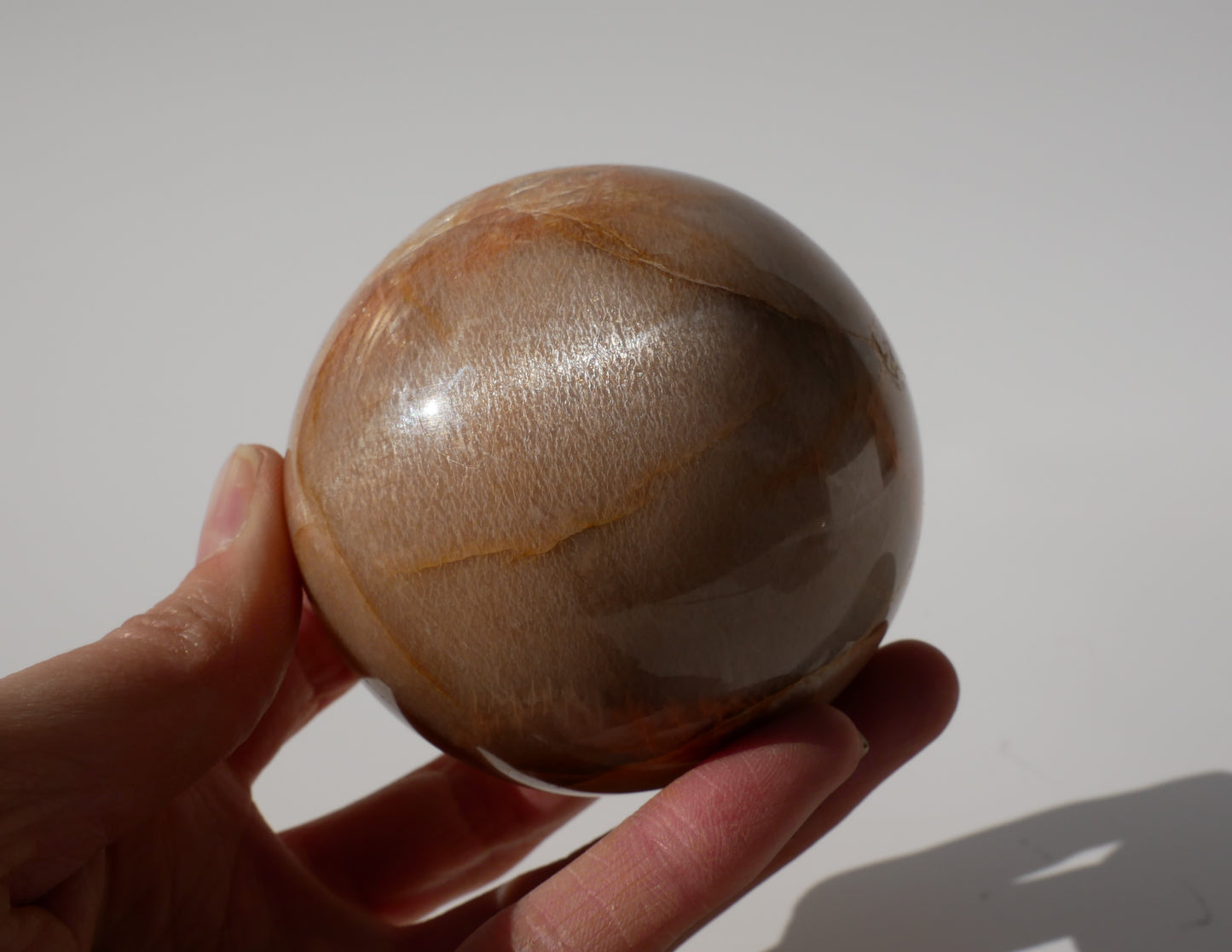 Peach Moonstone Sphere 001