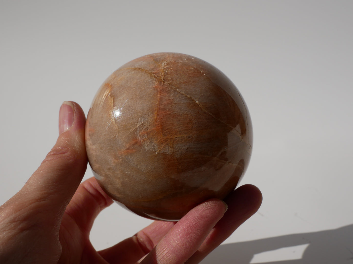 Peach Moonstone Sphere 001