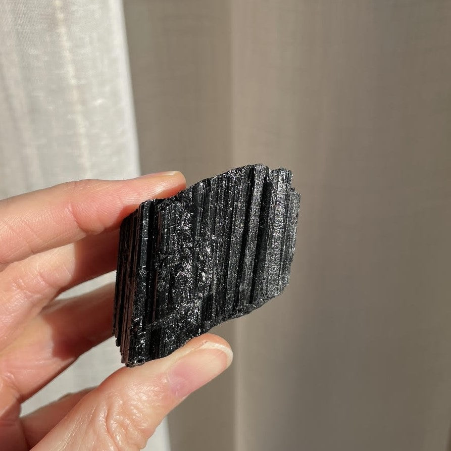 Black Tourmaline Raw Medium - Intuitively Chosen